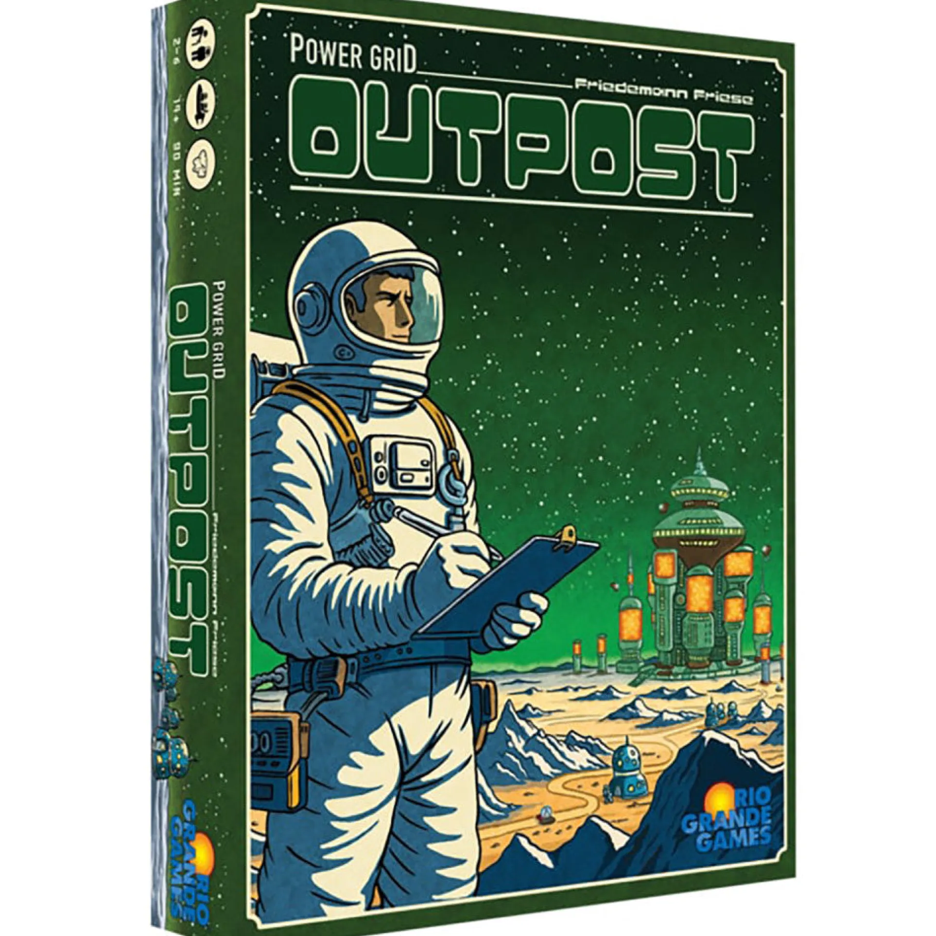 Rio Grande Games Power Grid Outpost: Conquer the Grid Economic Strategy Game
