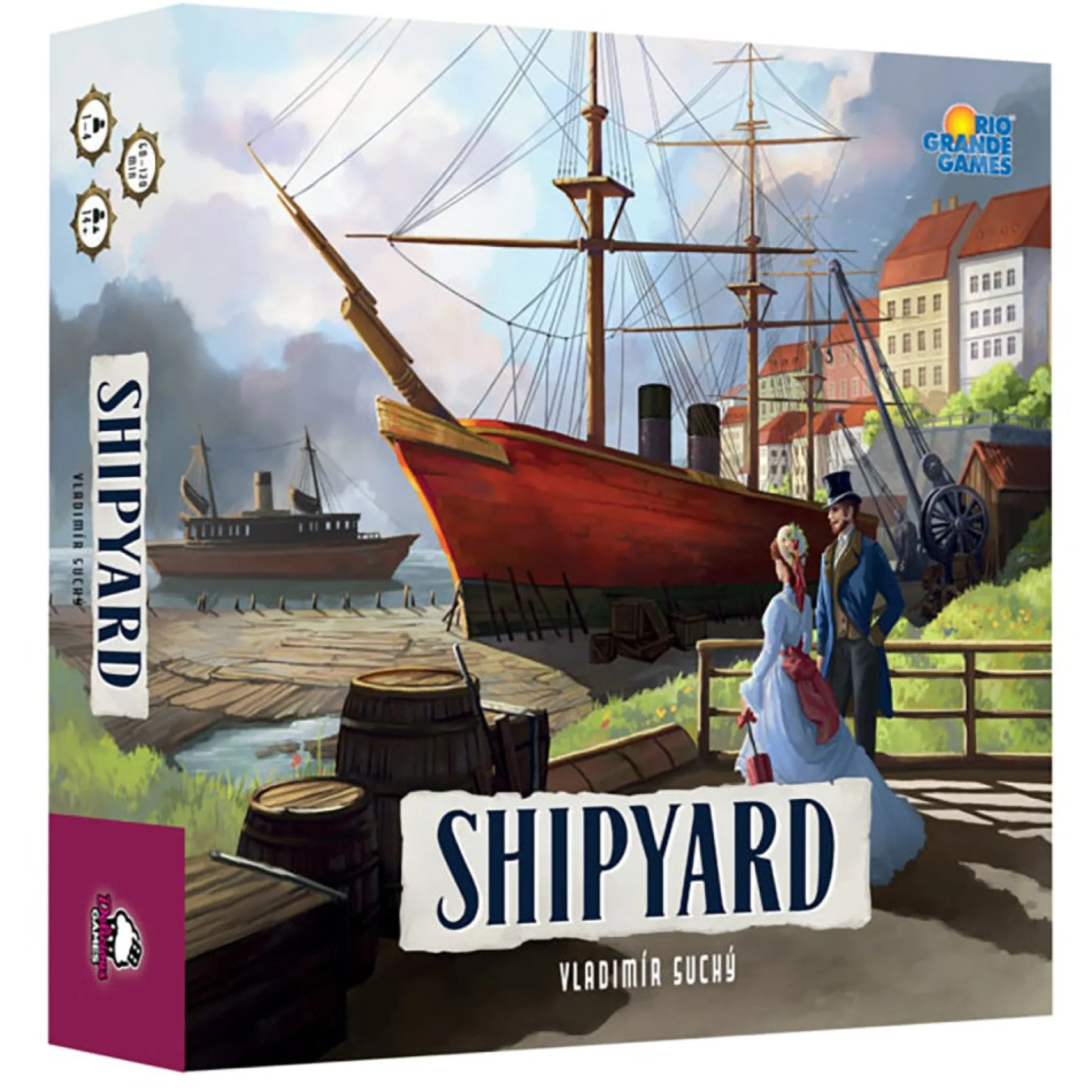 Rio Grande Games Shipyard 2nd Edition - Maritime Strategy Board Game for Ages 14+