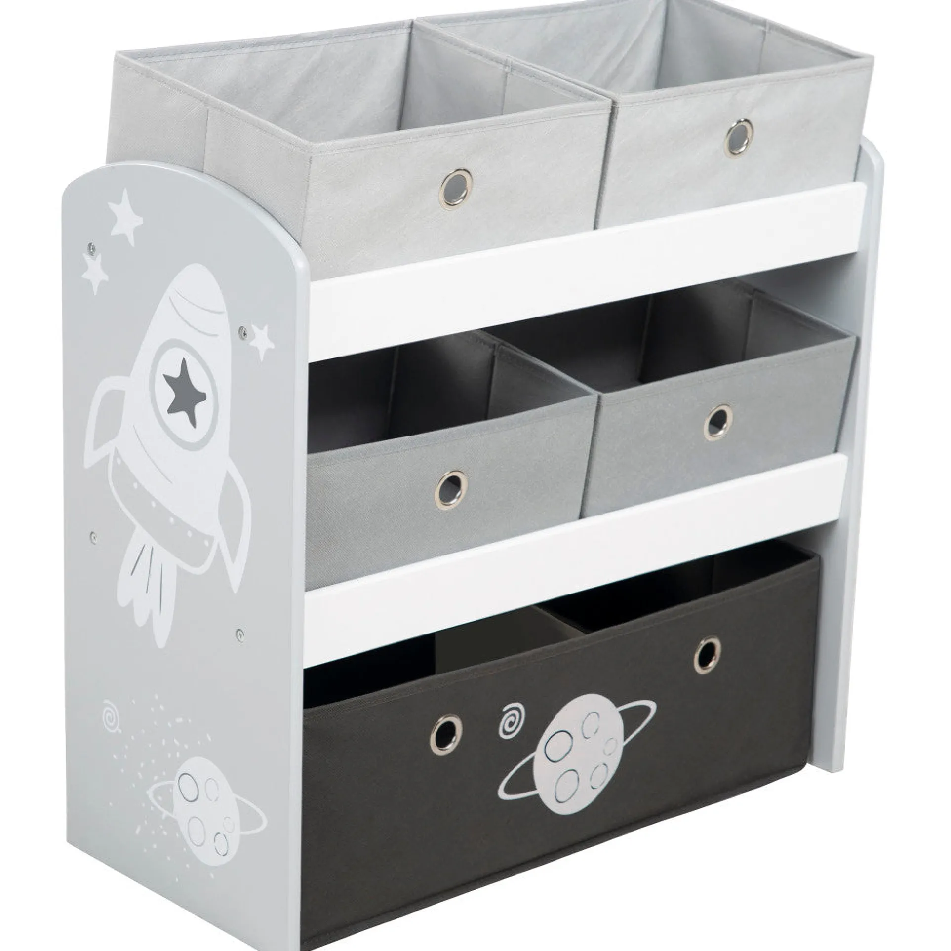 Roba Space Explorer Multi-Bin Toy Organizer - Grey