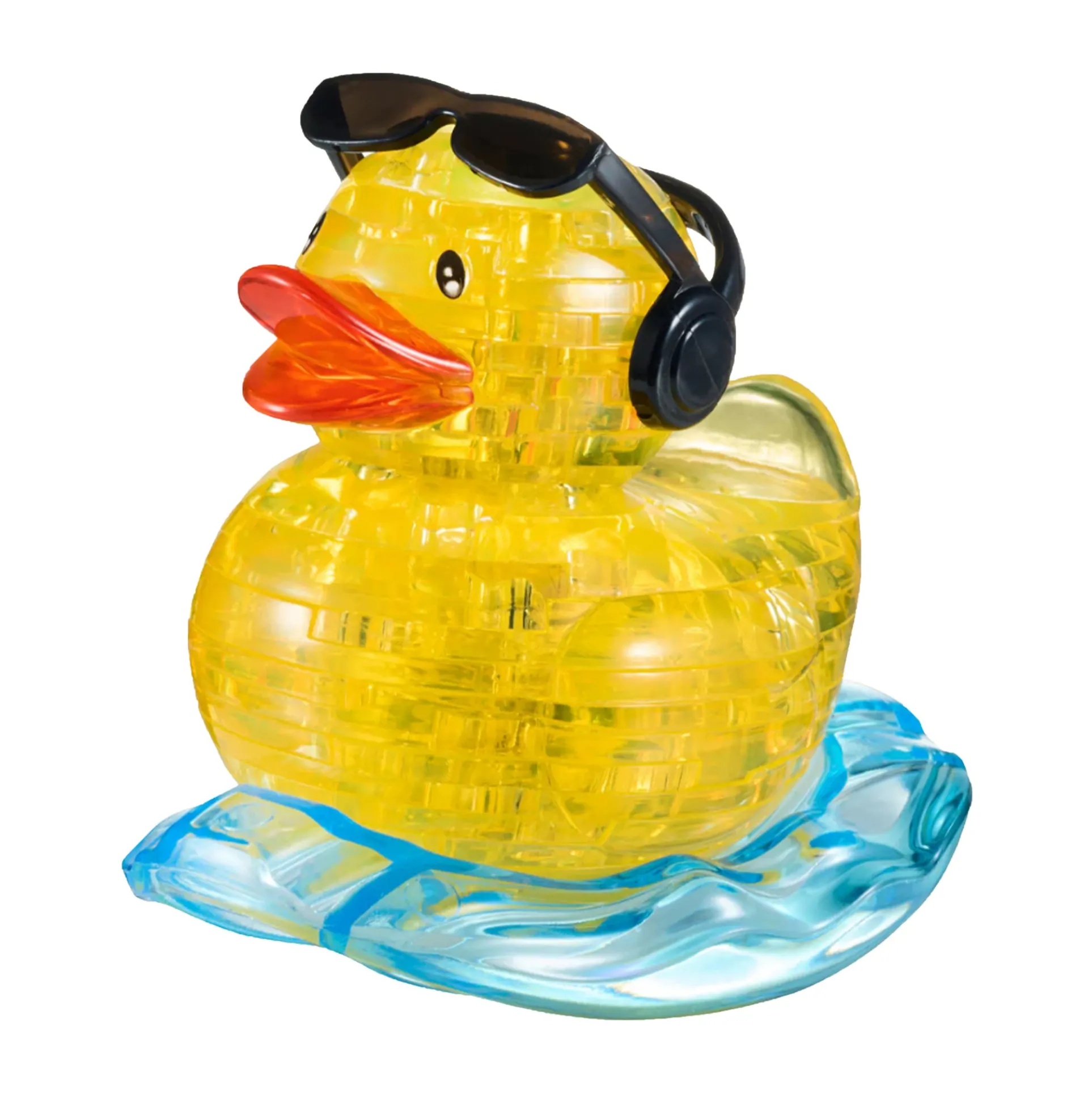 Rock'n Duck 3D Crystal Puzzle - Vibrant Yellow, 45 Pcs