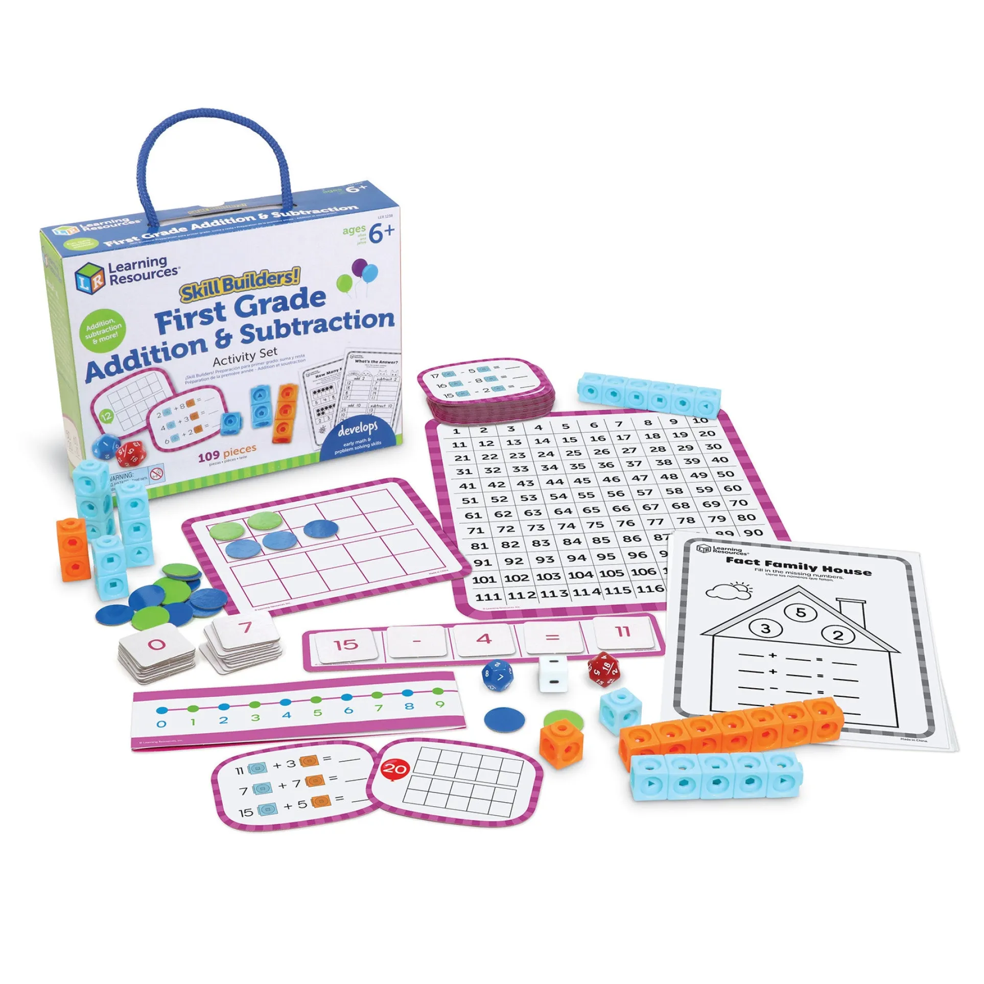 Learning Resources Skill Builders! 1st Grade Math Wizardry - Addition & Subtraction Kit