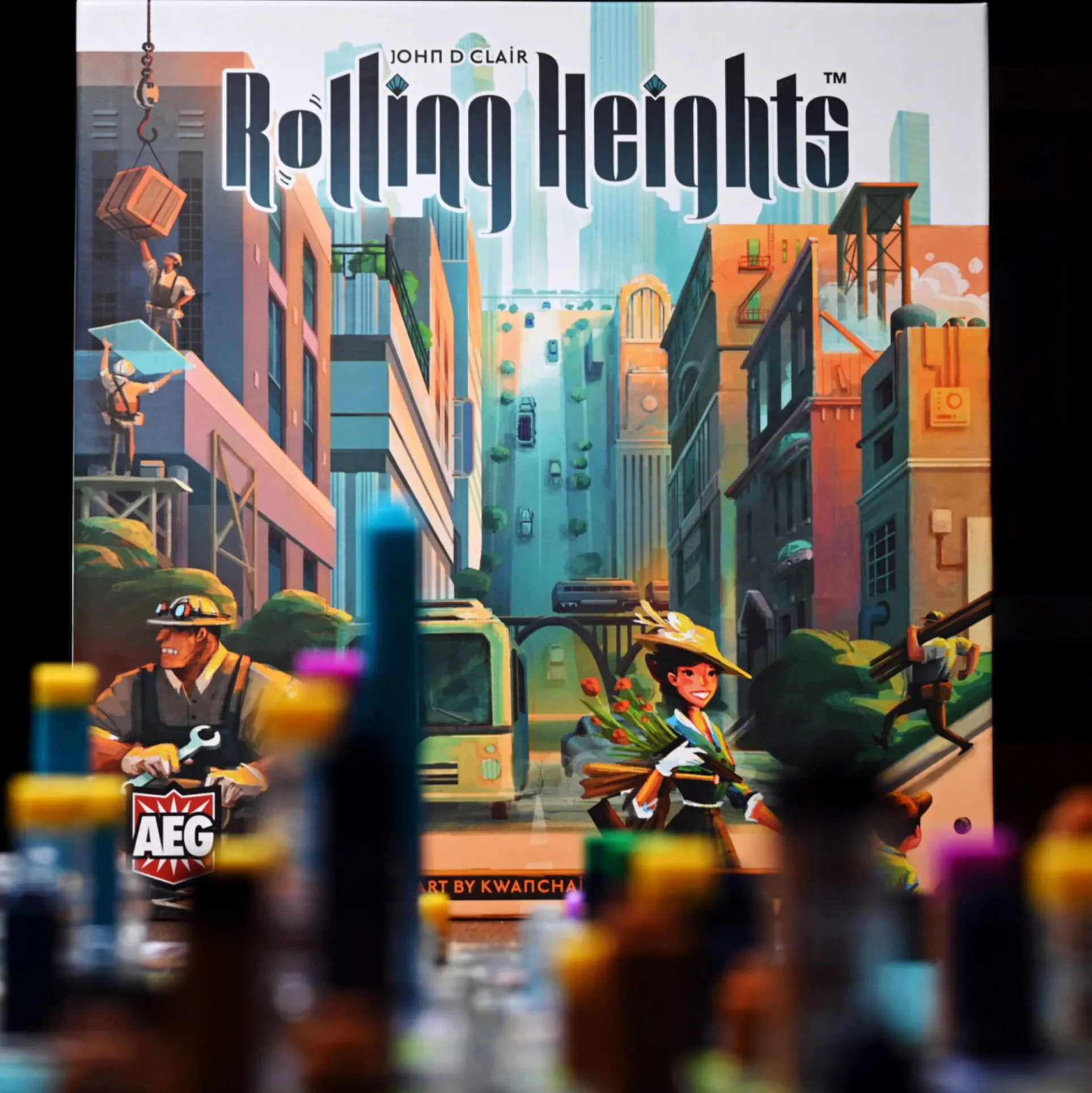 Rolling Heights City Building Strategy Board Game by Alderac Entertainment Group