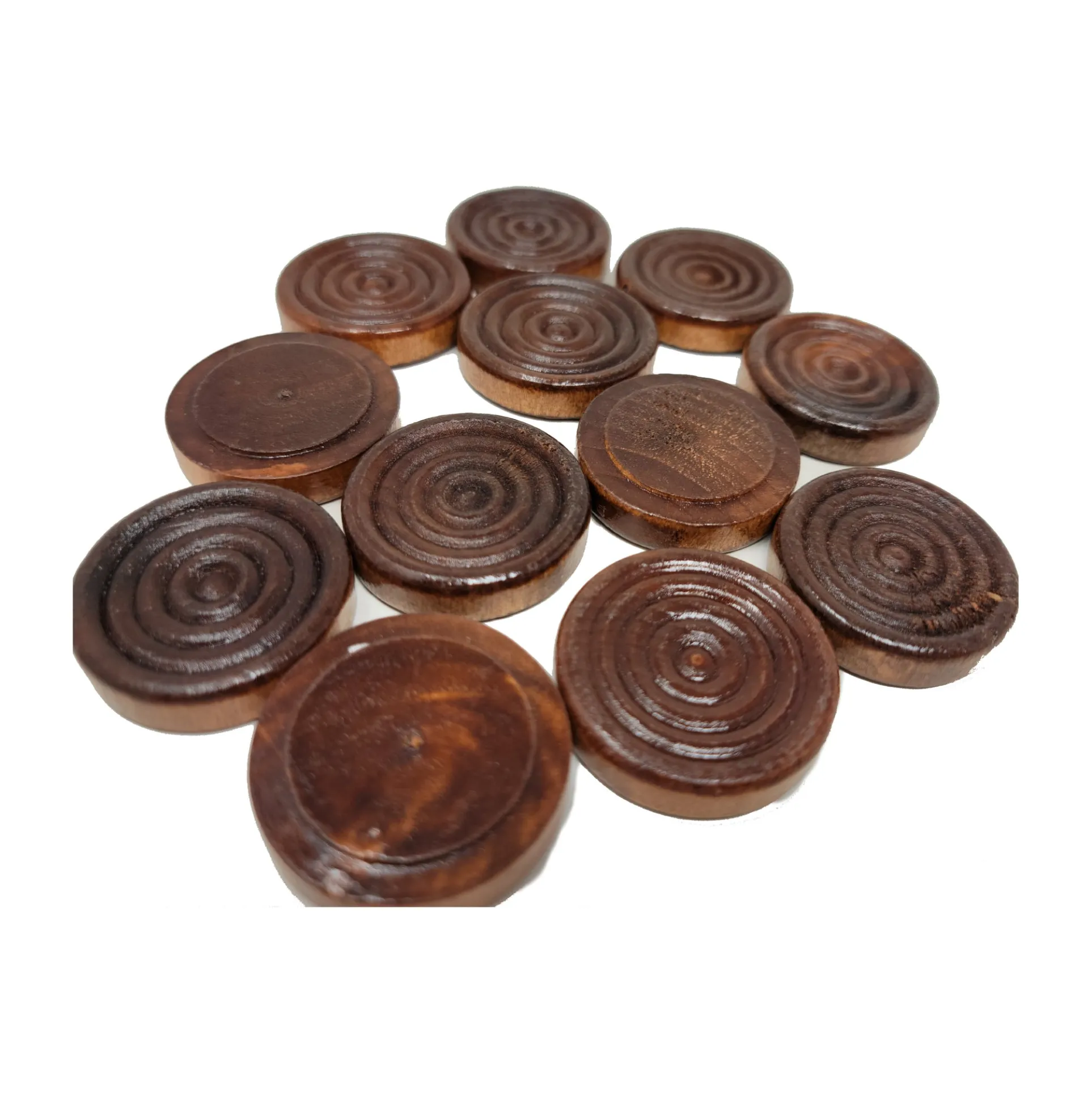 Royal Rumble 24-Set Stackable Wood Grooved Checkers, 1.5 Inch