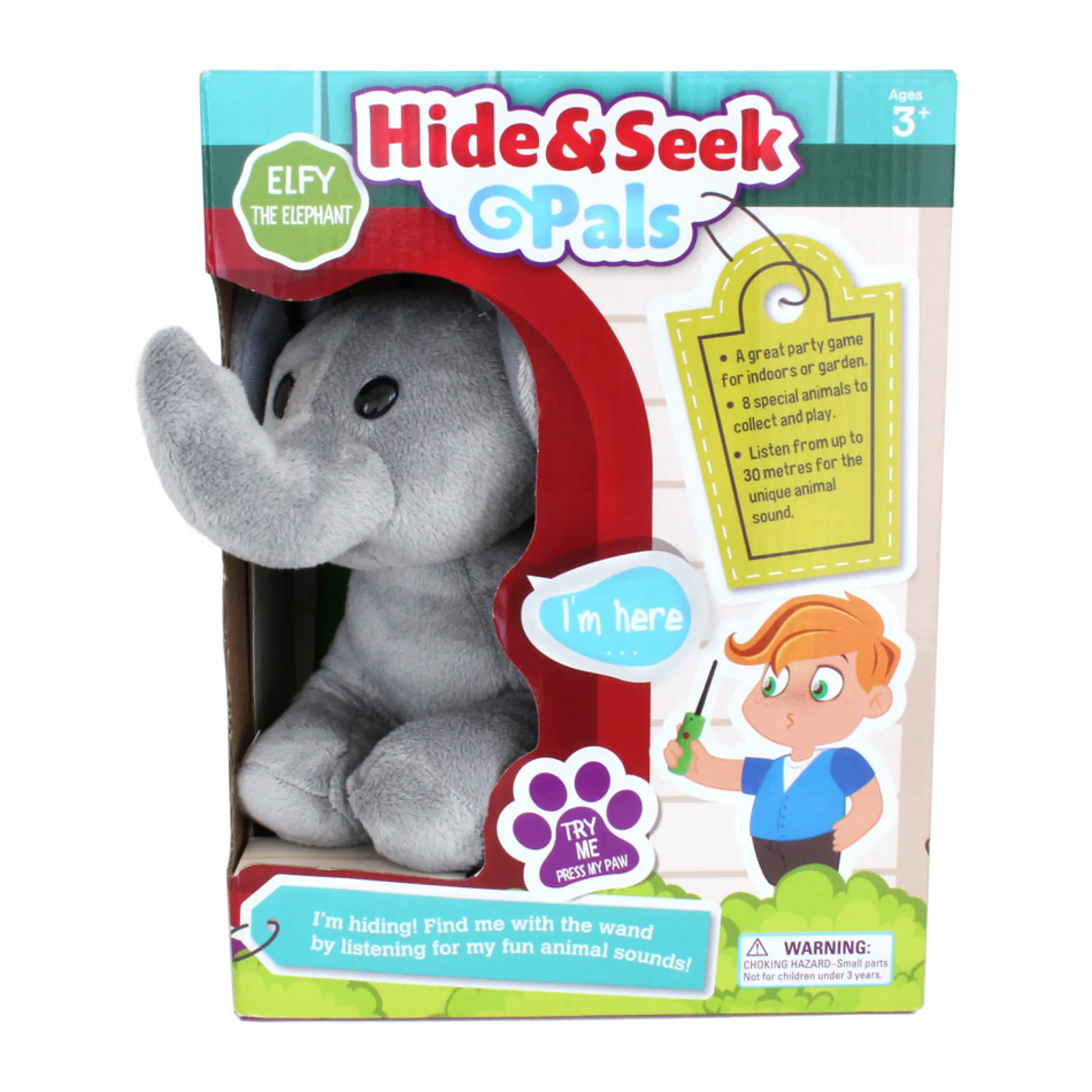R&R Games Hide & Seek Pals - Elfy the Elephant Interactive Toy