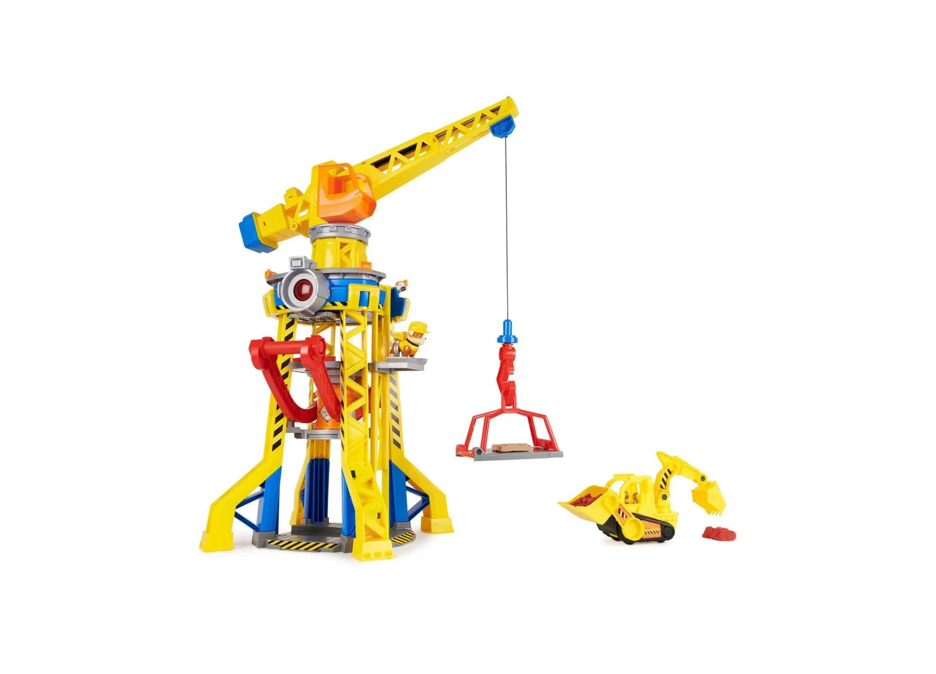 Rubble & Crew Bark Yard Crane Tower Playset with Kinetic Sand and Action Figure