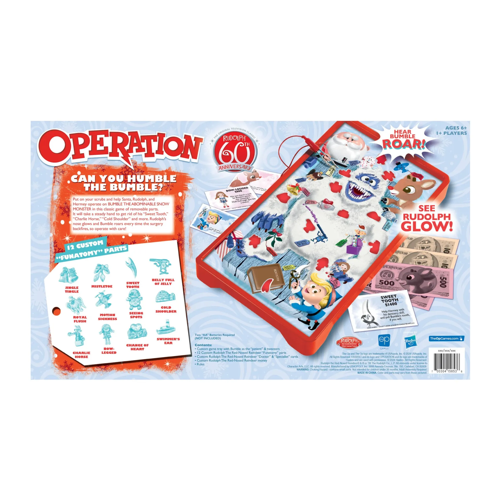 Rudolph the Red-Nosed Reindeer Operation 60th Anniversary Board Game