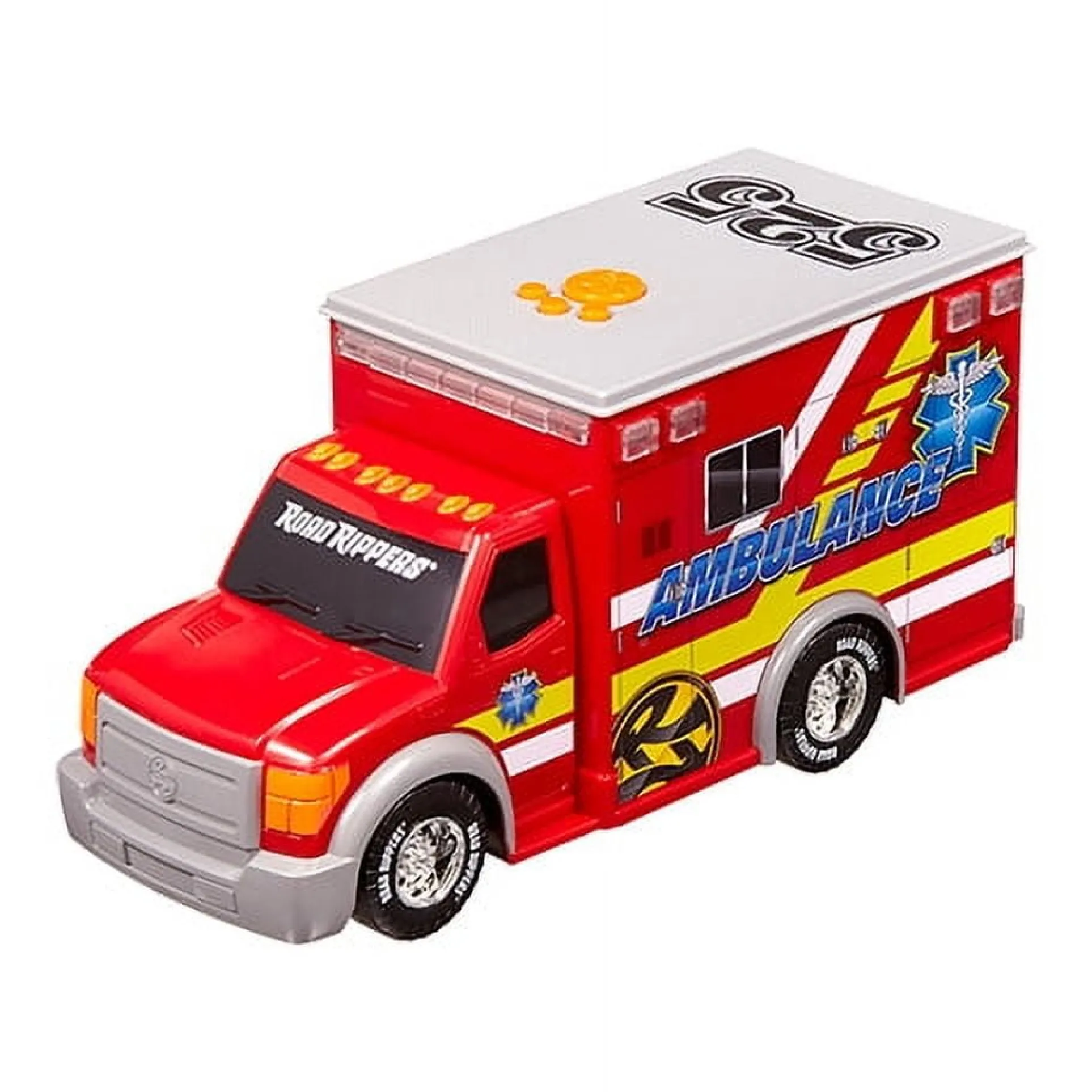 Rush & Rescue Motorized 12-Inch Ambulance with Lights and Sounds
