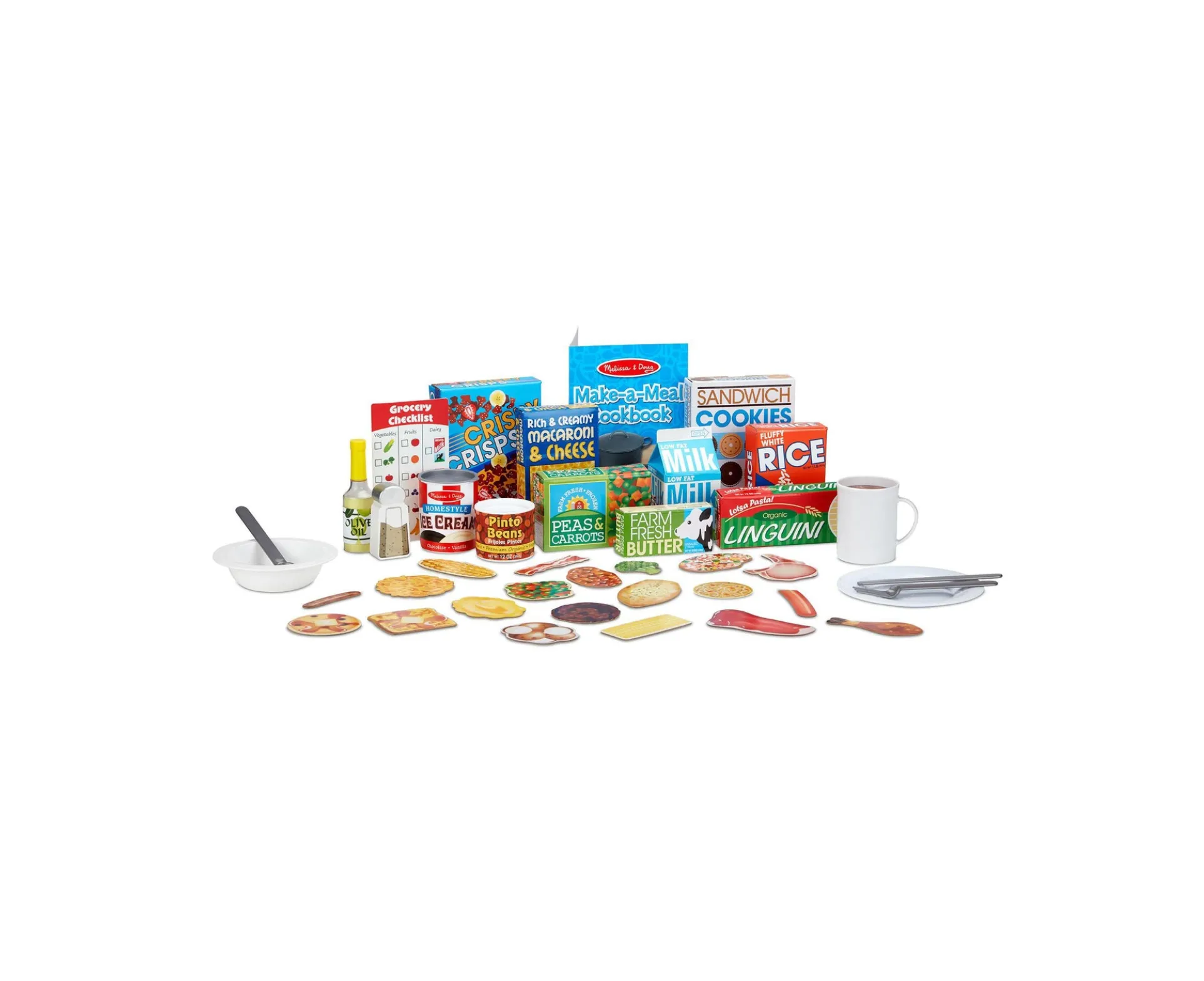 Melissa & Doug Deluxe Kitchen Collection - 58-Piece Cooking & Play Food Set