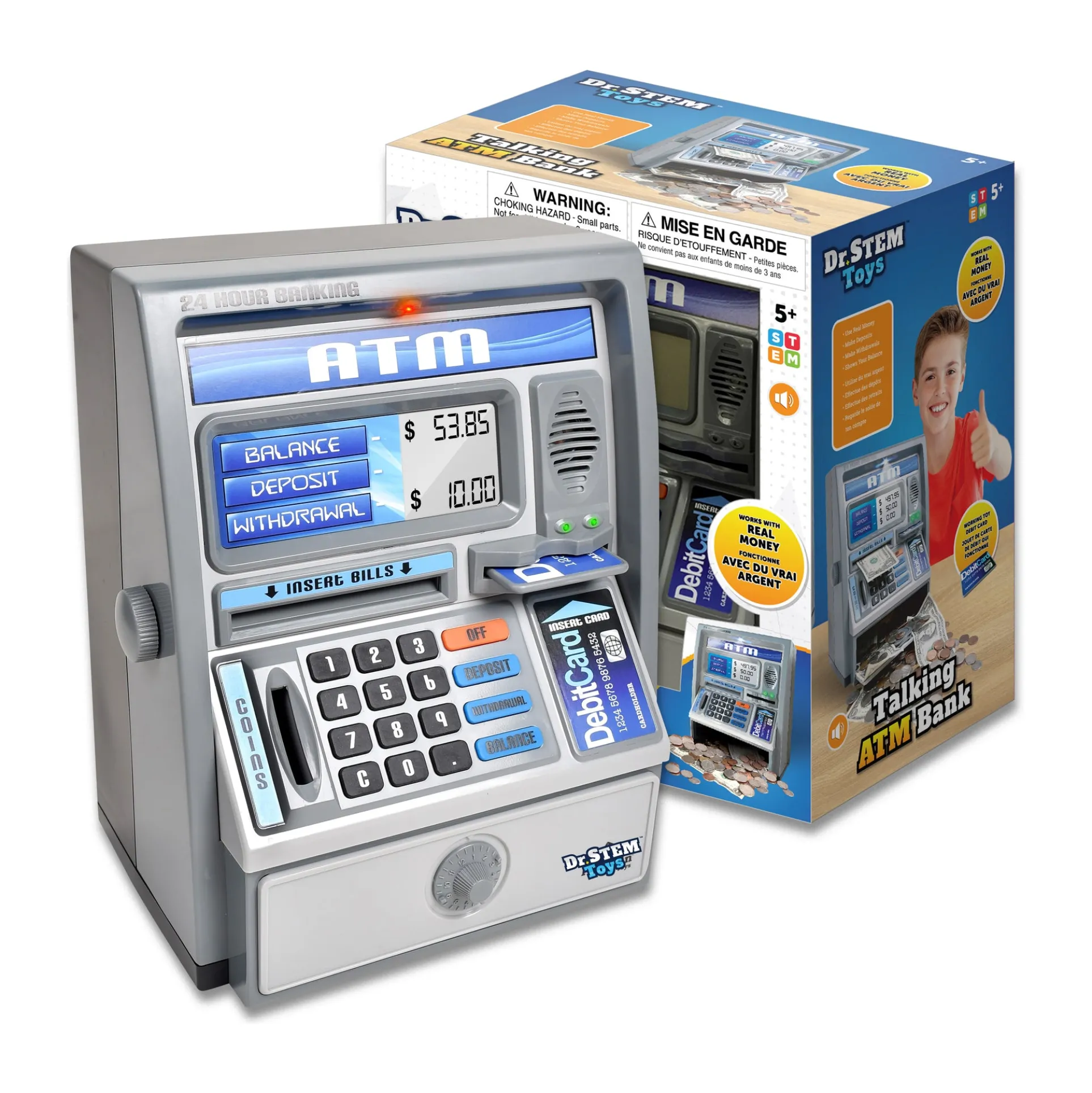 Interactive Talking ATM Savings Bank - Educational Money Management Toy