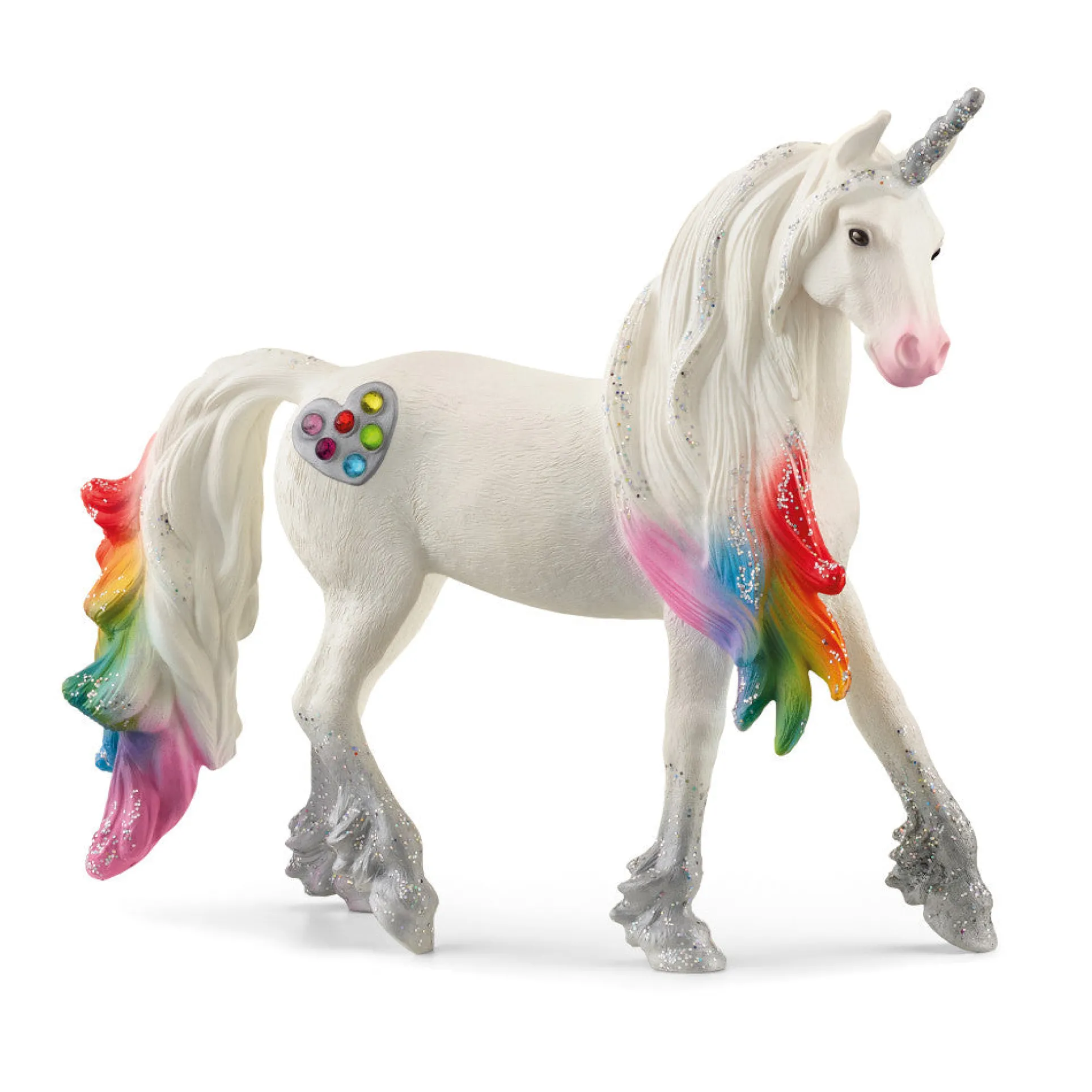 Schleich Bayala 5.4 inch Rainbow Love Unicorn Stallion - Magical Figurine