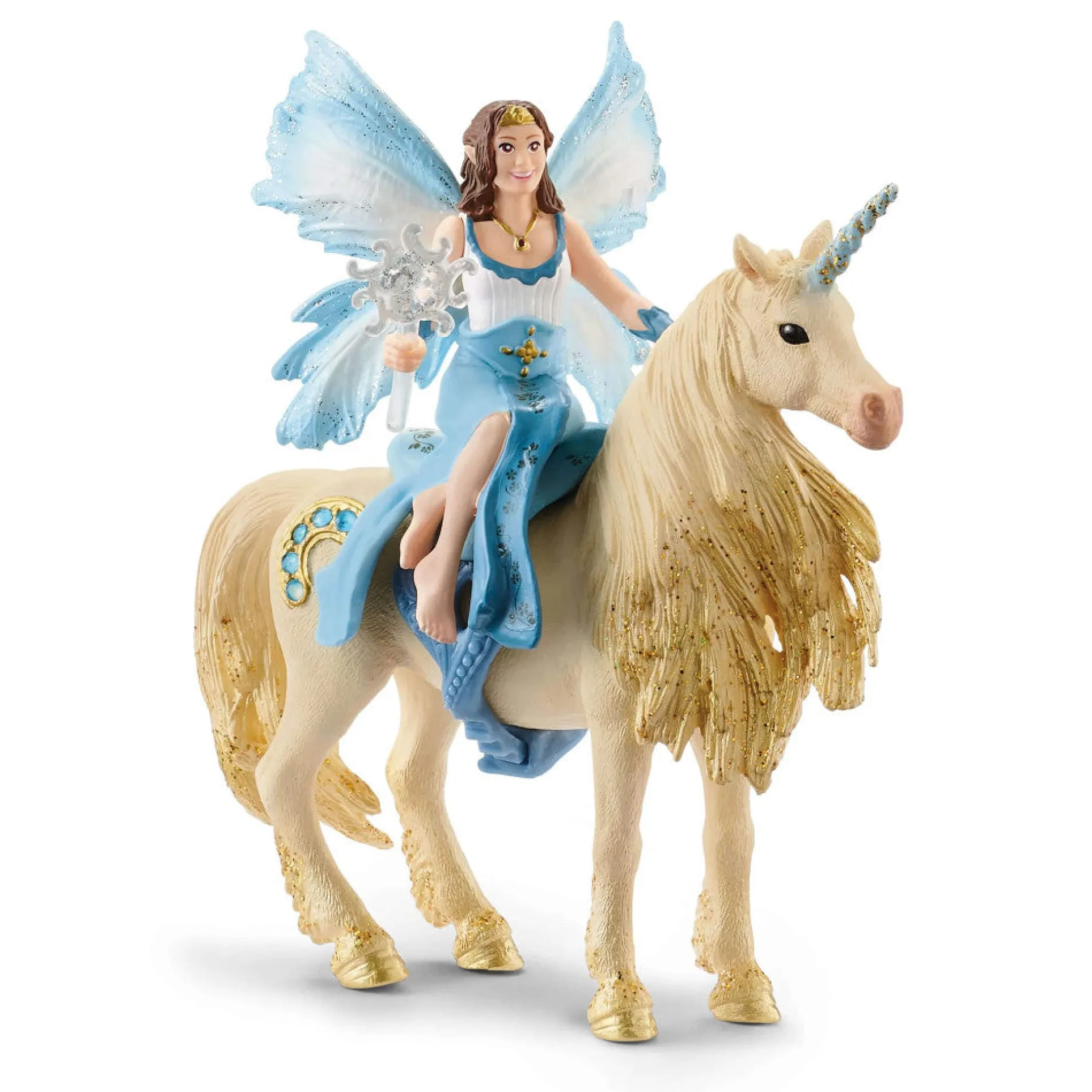 Schleich Bayala Eyela with Golden Unicorn 3-Piece Figurine Set