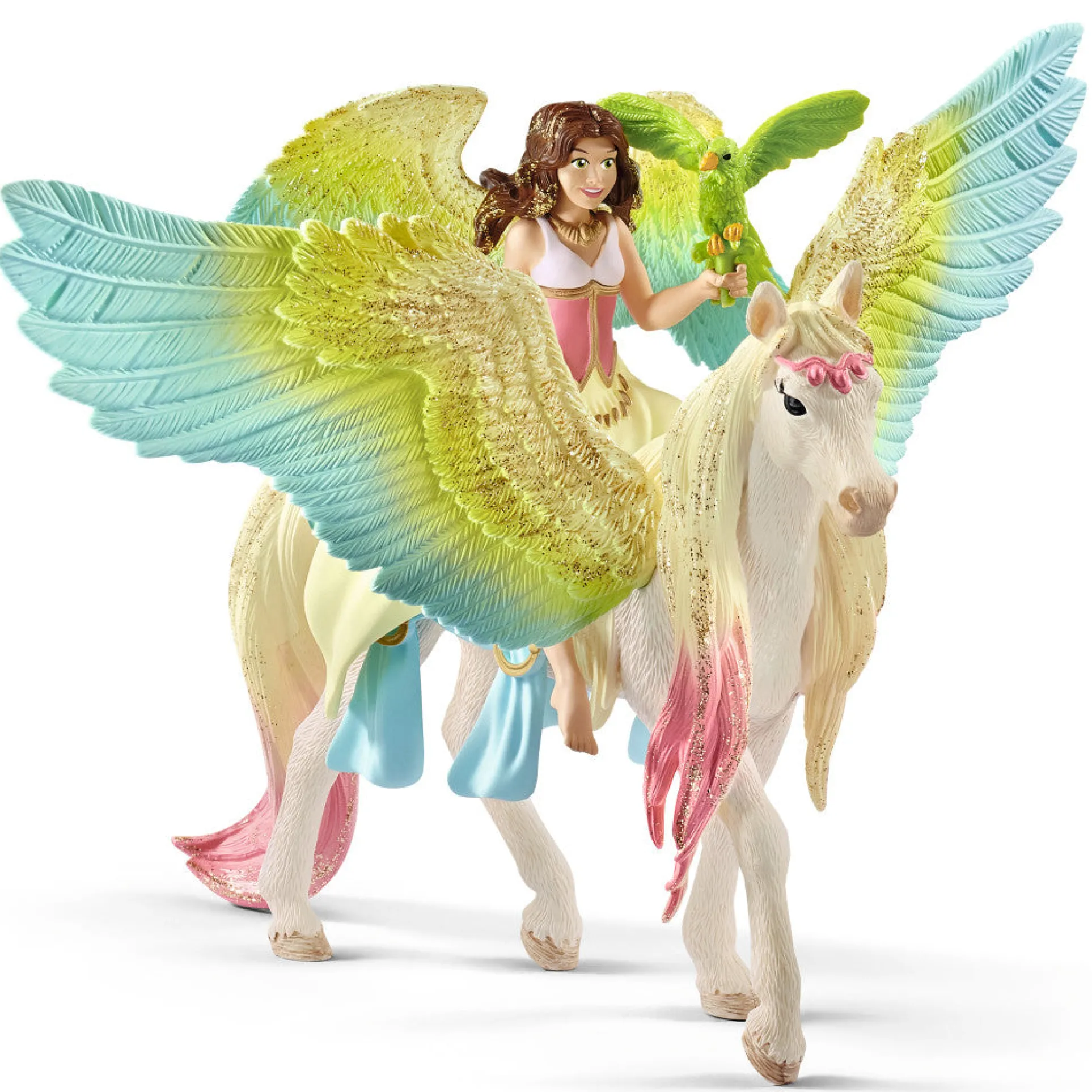 Schleich Bayala Fairy Surah with Glitter Pegasus 3-Piece Figurine Set