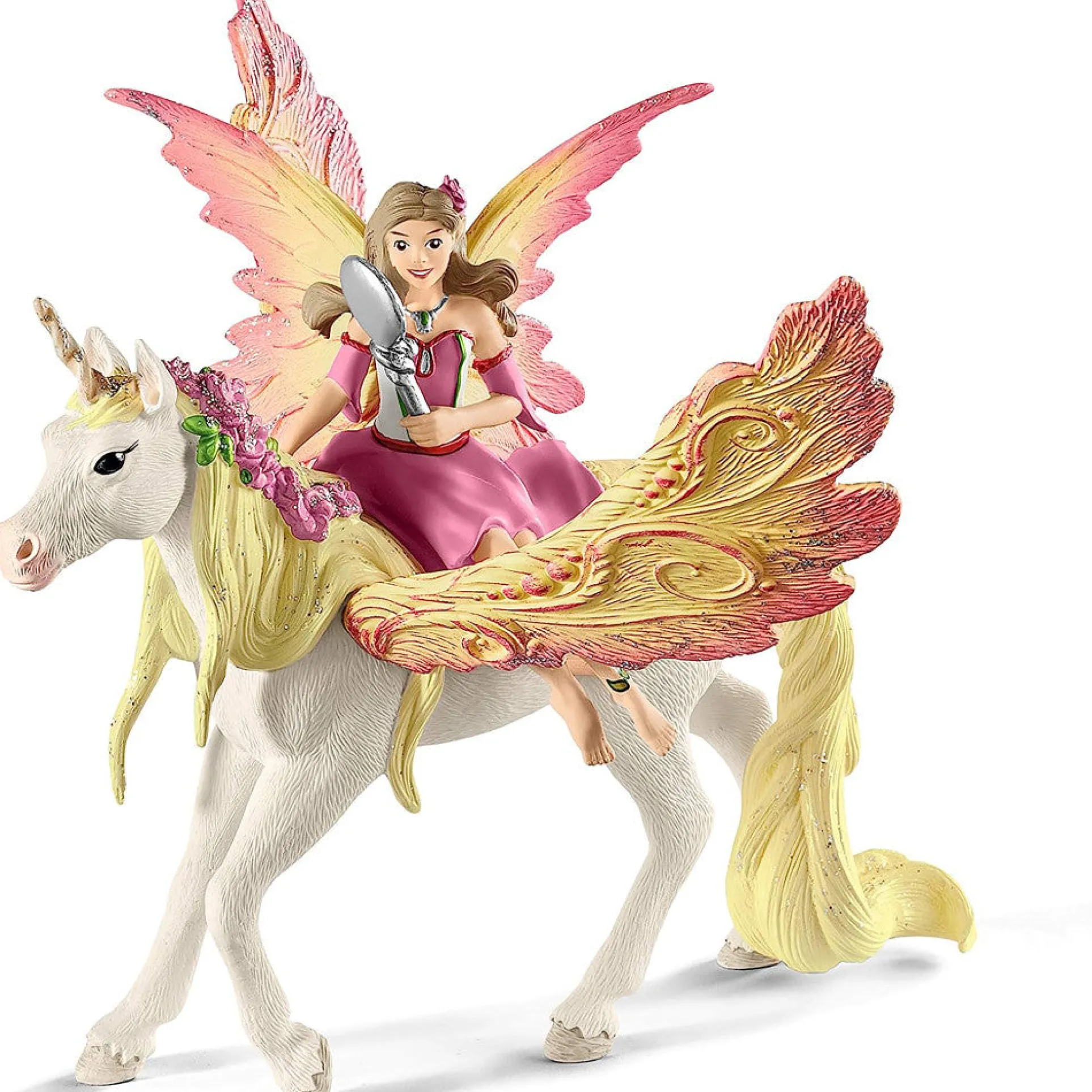 Schleich Bayala Fairy Feya with Pegasus Unicorn 3-Piece Figurine Set