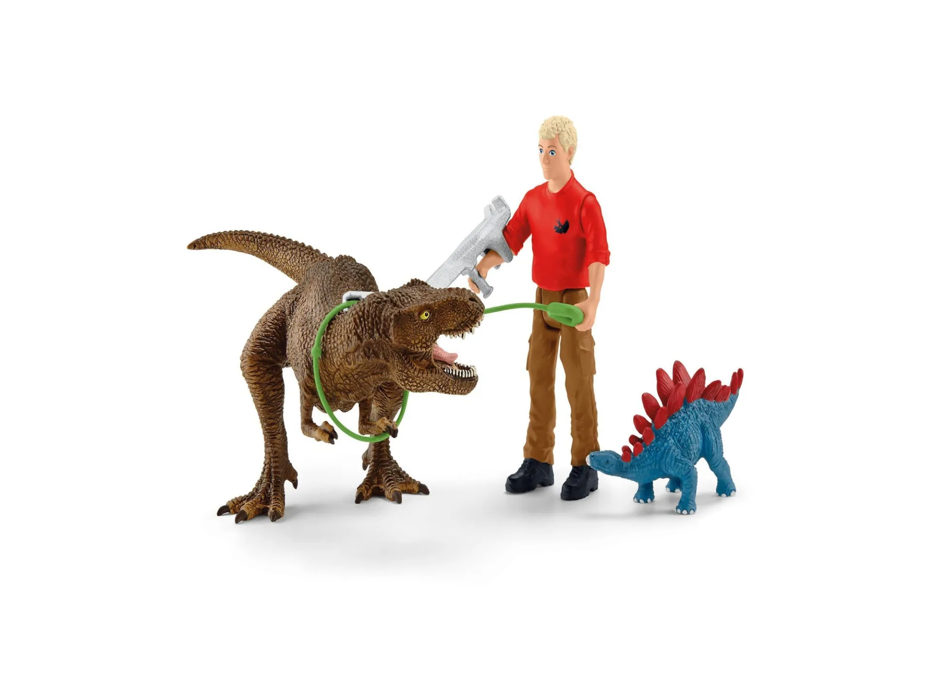 Schleich Dinosaurs: T-Rex Attack 5pc Dino Figurine Playset