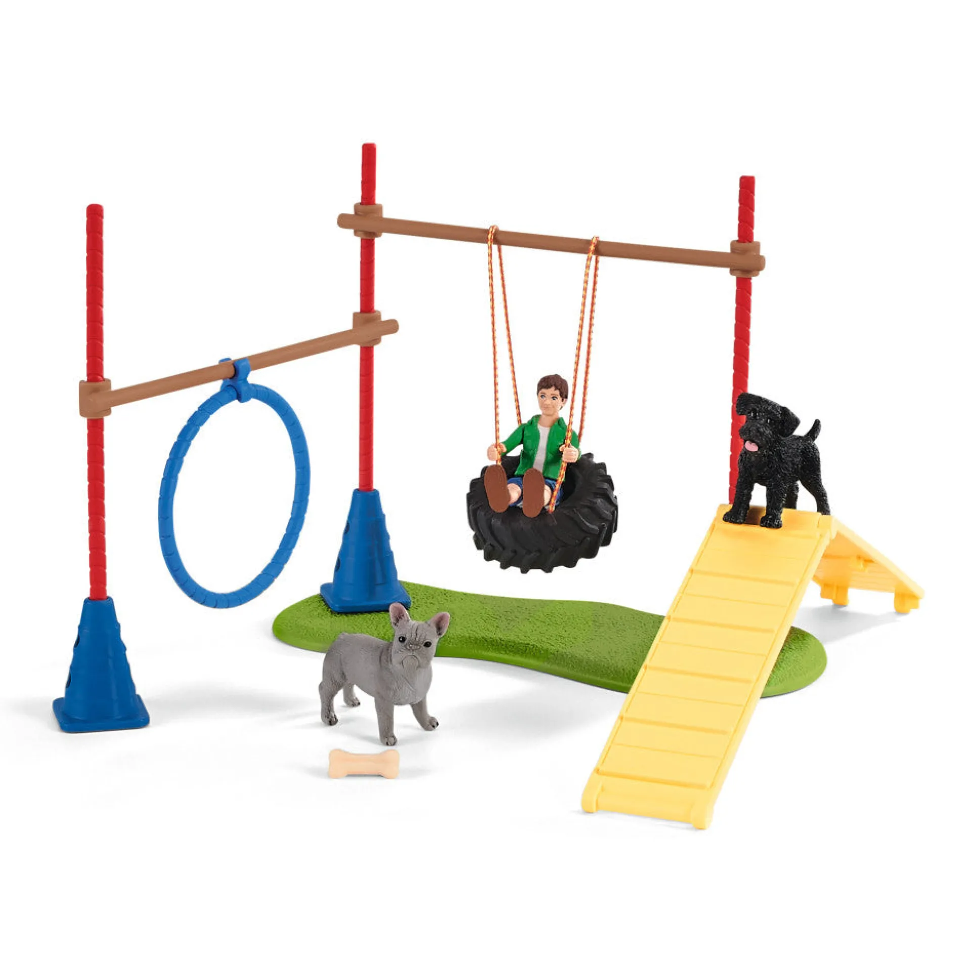 Schleich Farm World Puppy Agility Training - 14 Piece Playset