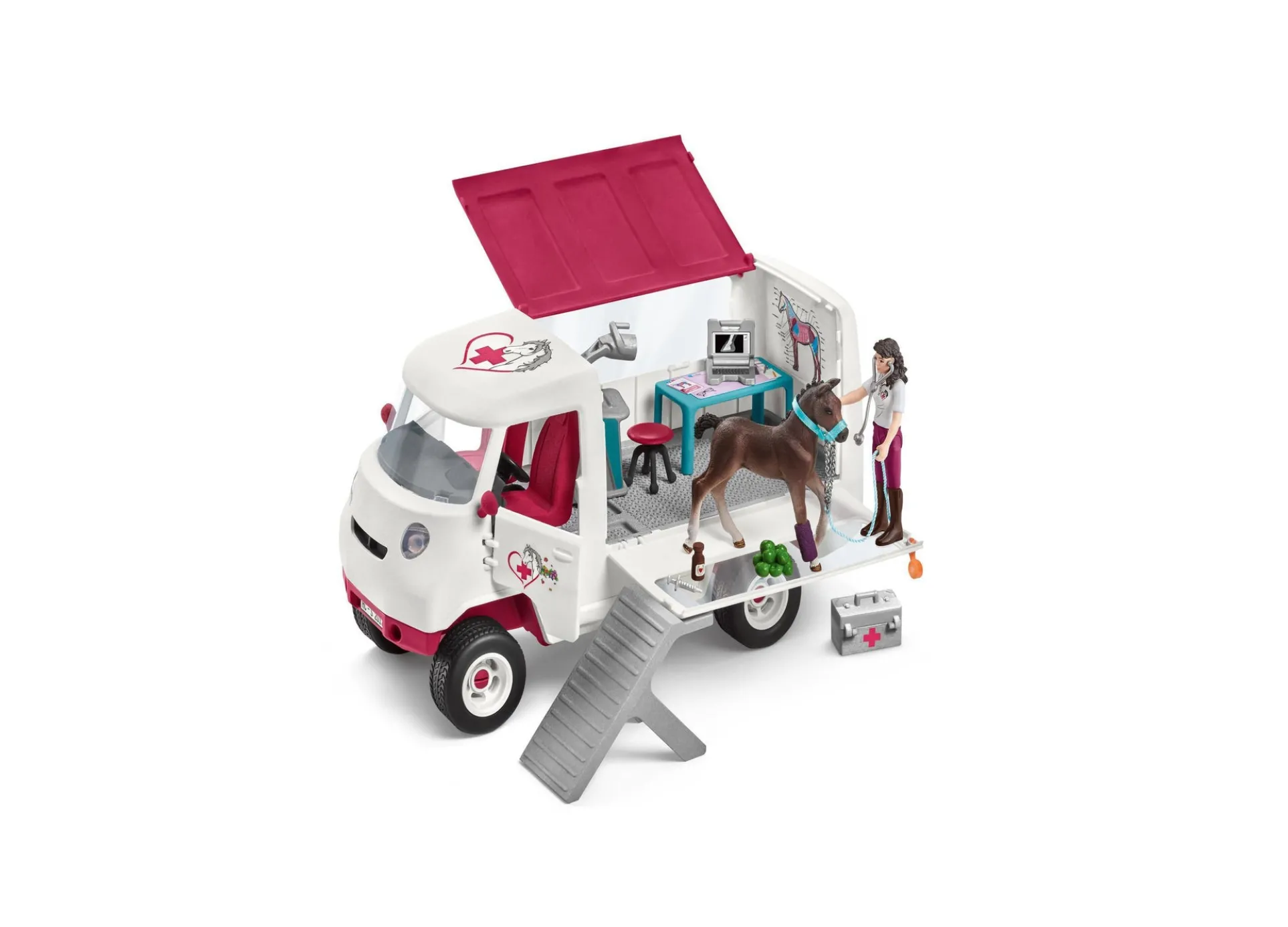 Schleich Horse Club Mobile Vet Playset with Hanoverian Foal