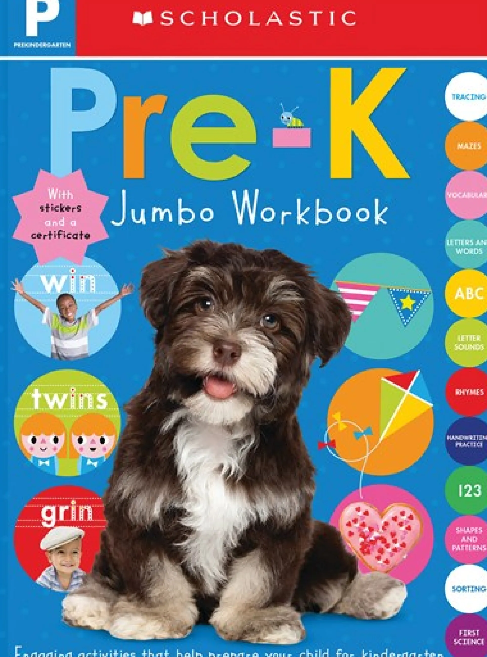 Scholastic Early Learner - Preschool Jumbo Workbook - Colorful Learning Adventure