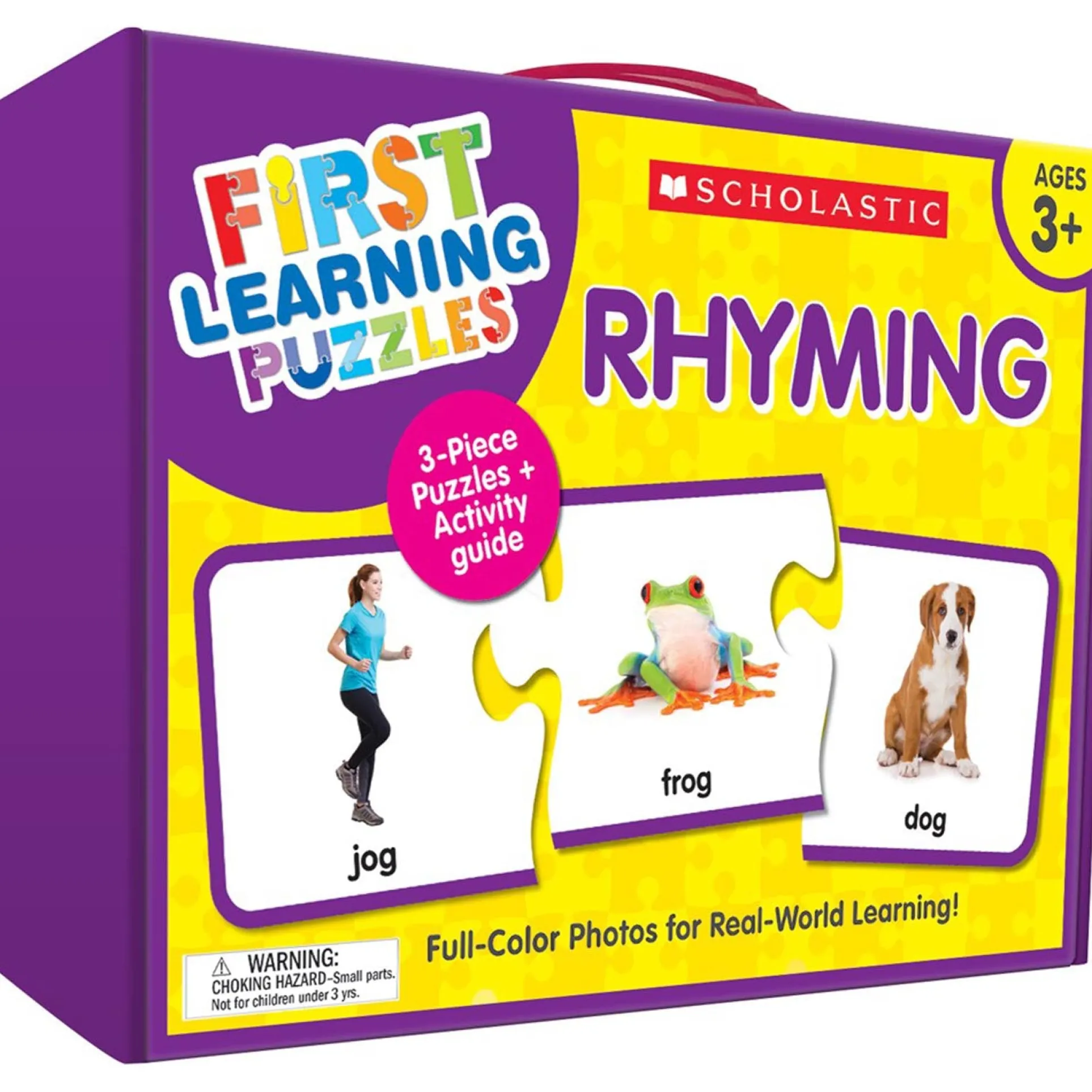 Scholastic First Learning Puzzles: Rhyming - Colorful Educational Toy