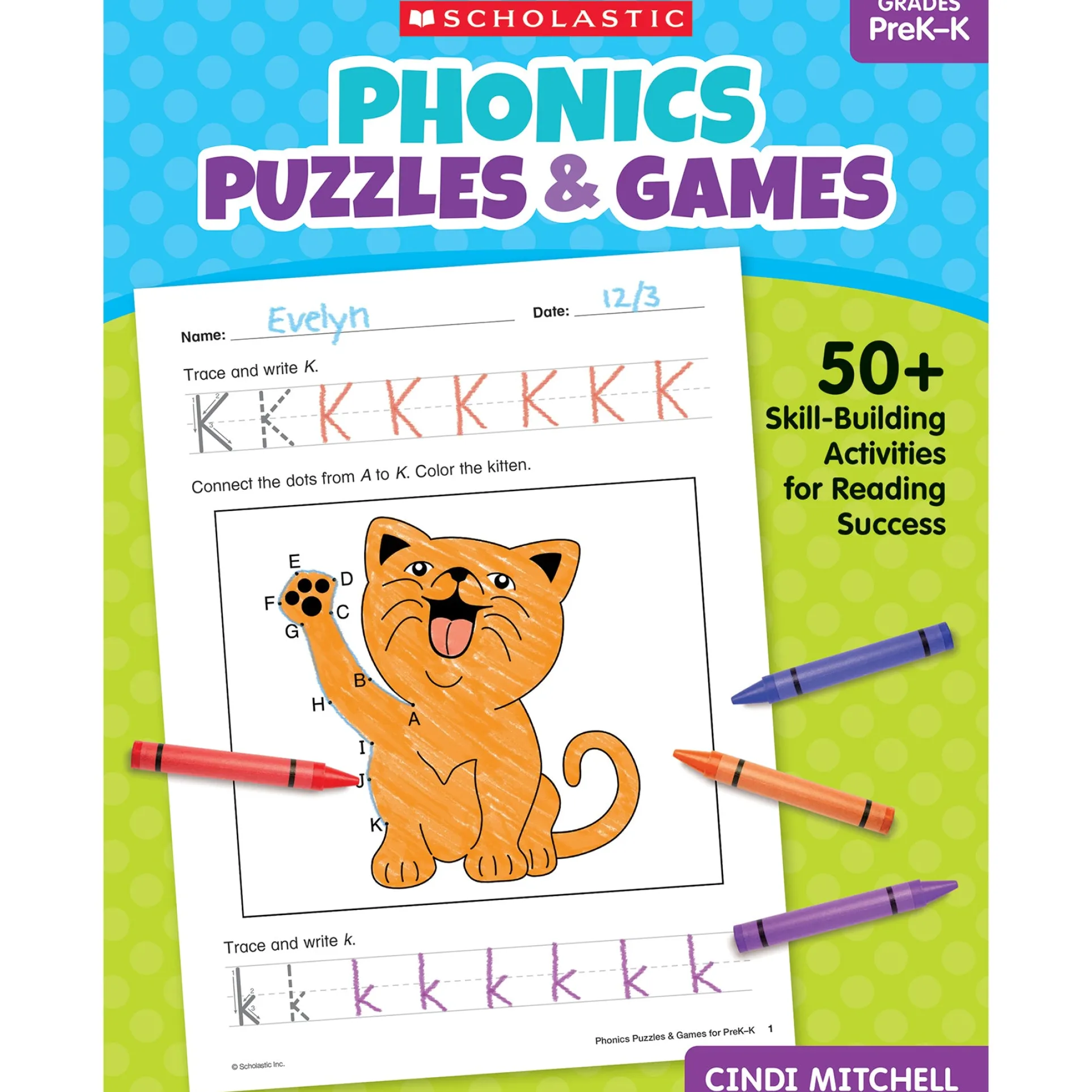 Scholastic Phonics Puzzles & Games - PreK-K Activity Book