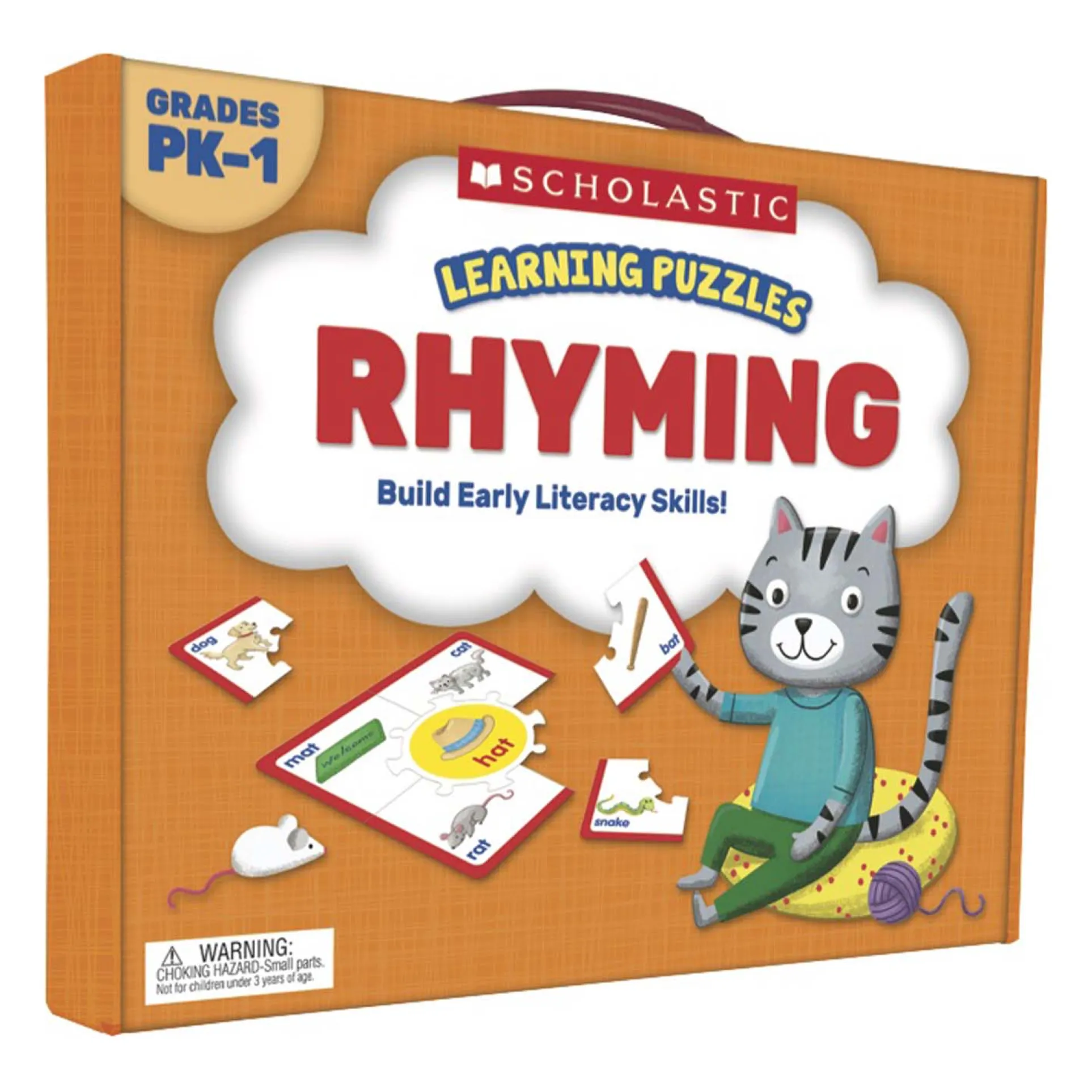 Scholastic Rhyming Learning Puzzles - Early Reading Skills - Grades PK-1