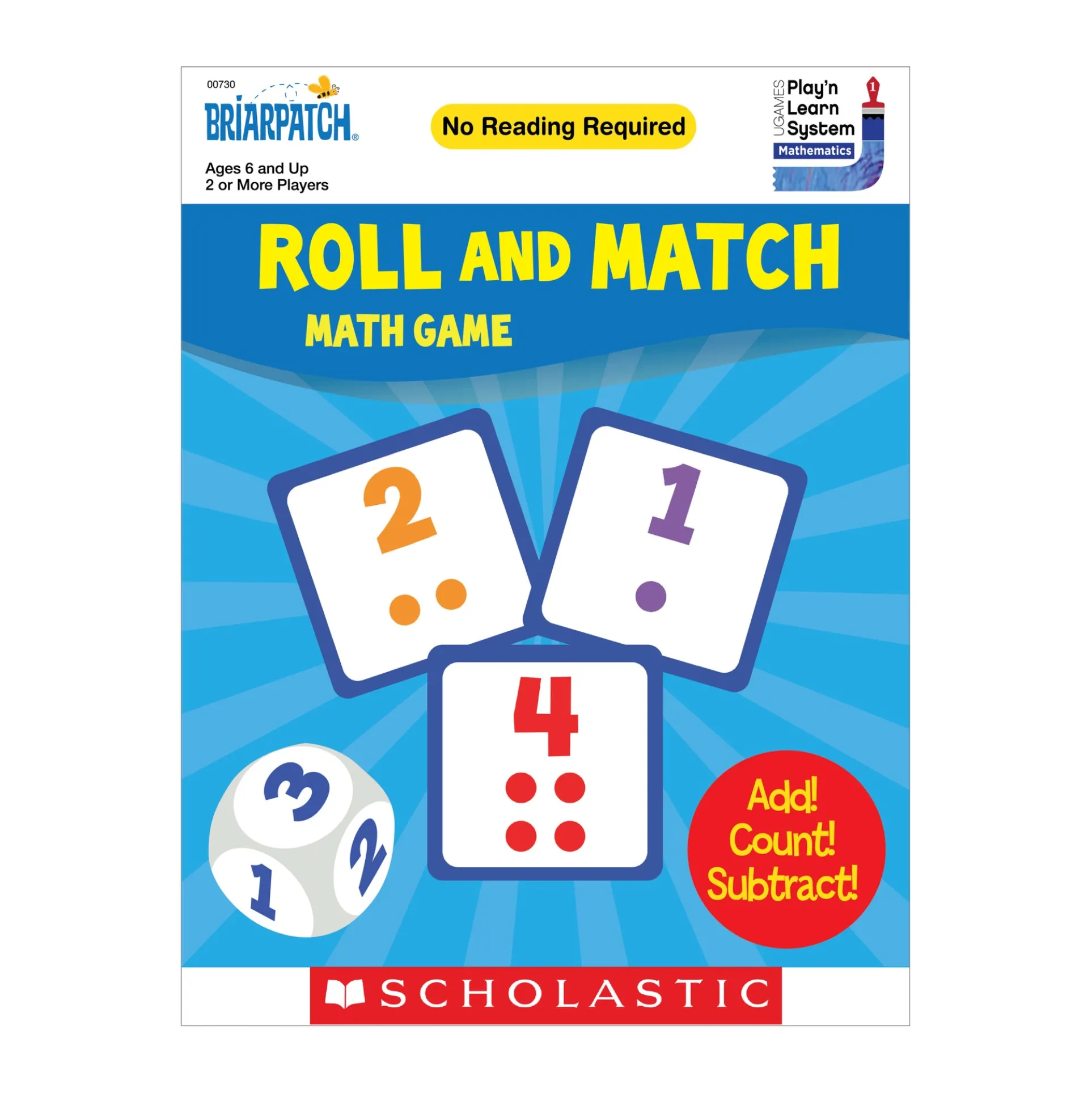 Scholastic Roll and Match Math Game - Dice and Number Fun