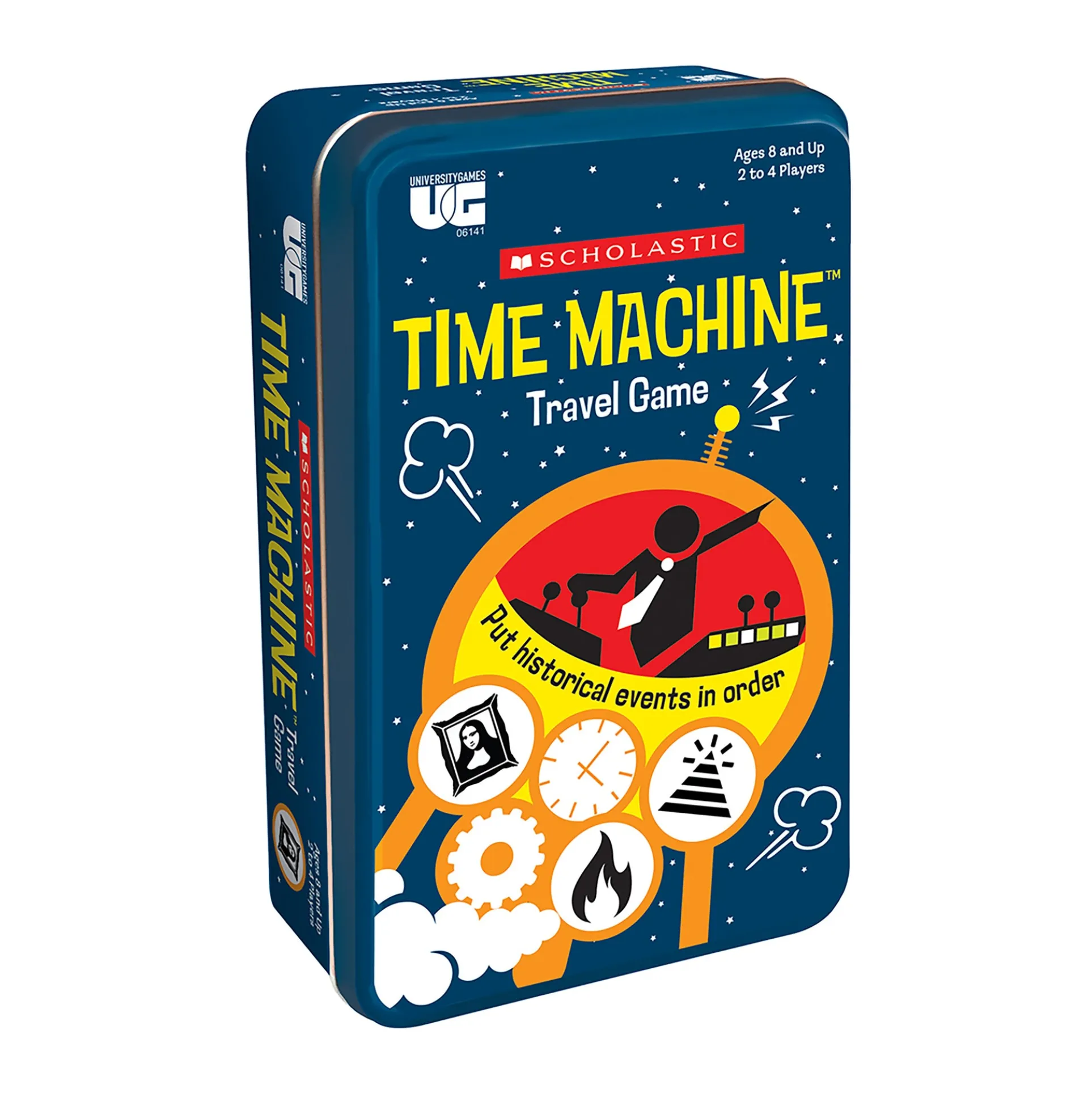 Scholastic Time Machine Educational Travel Game Tin