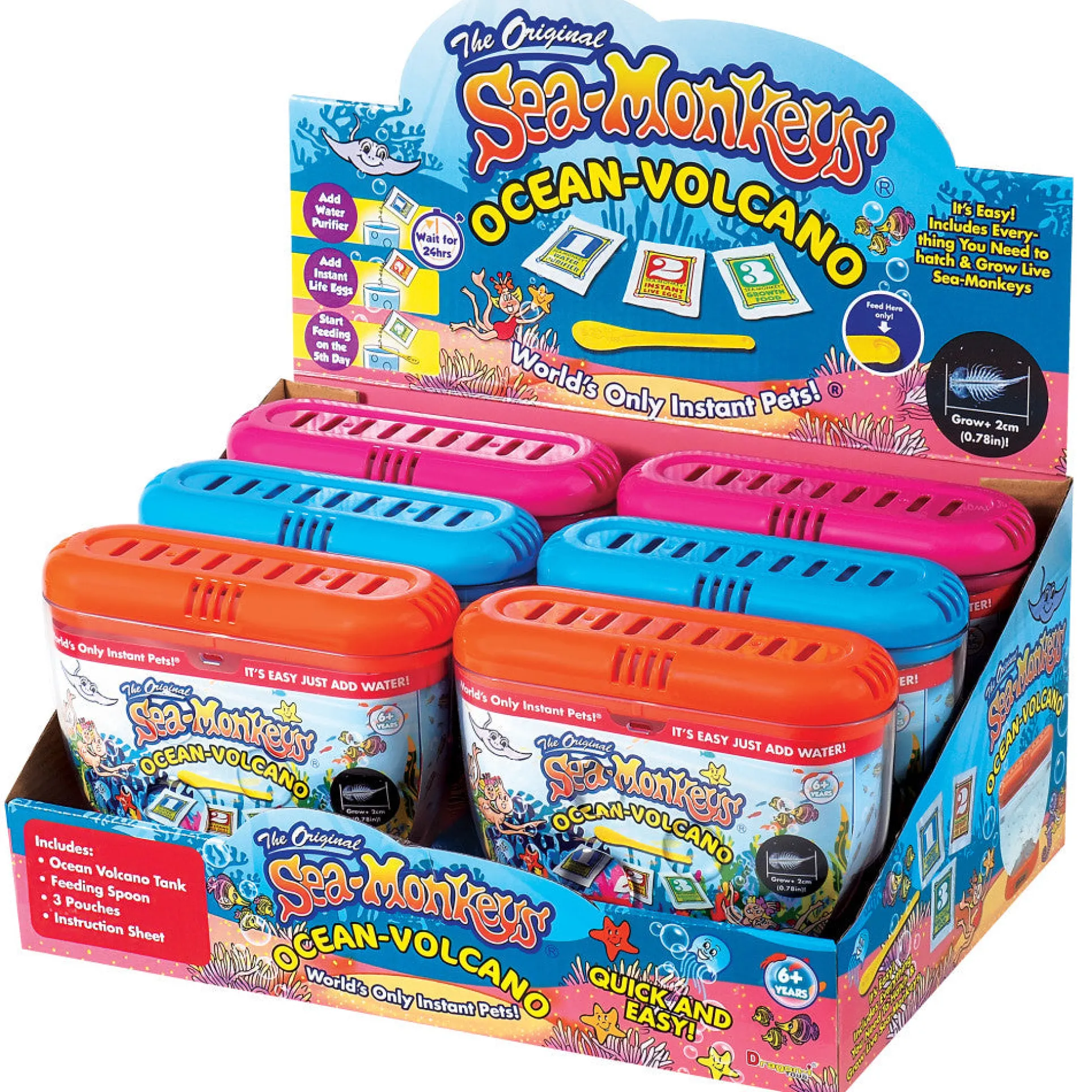 Sea-Monkey Ocean Volcano Instant Pets with Enhanced Aquarium