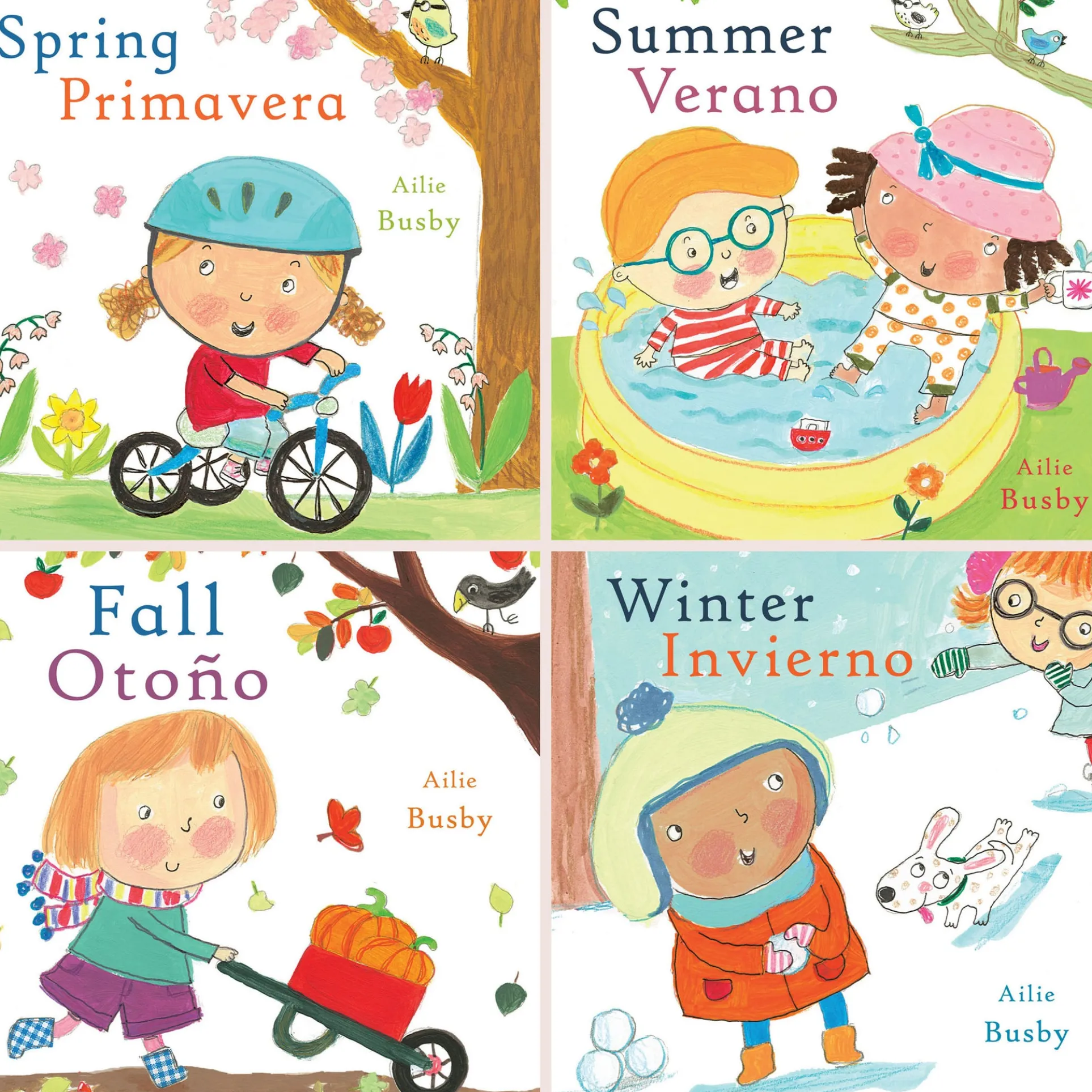 Seasons/Estaciones Bilingual English/Spanish Book Set - 4 Piece