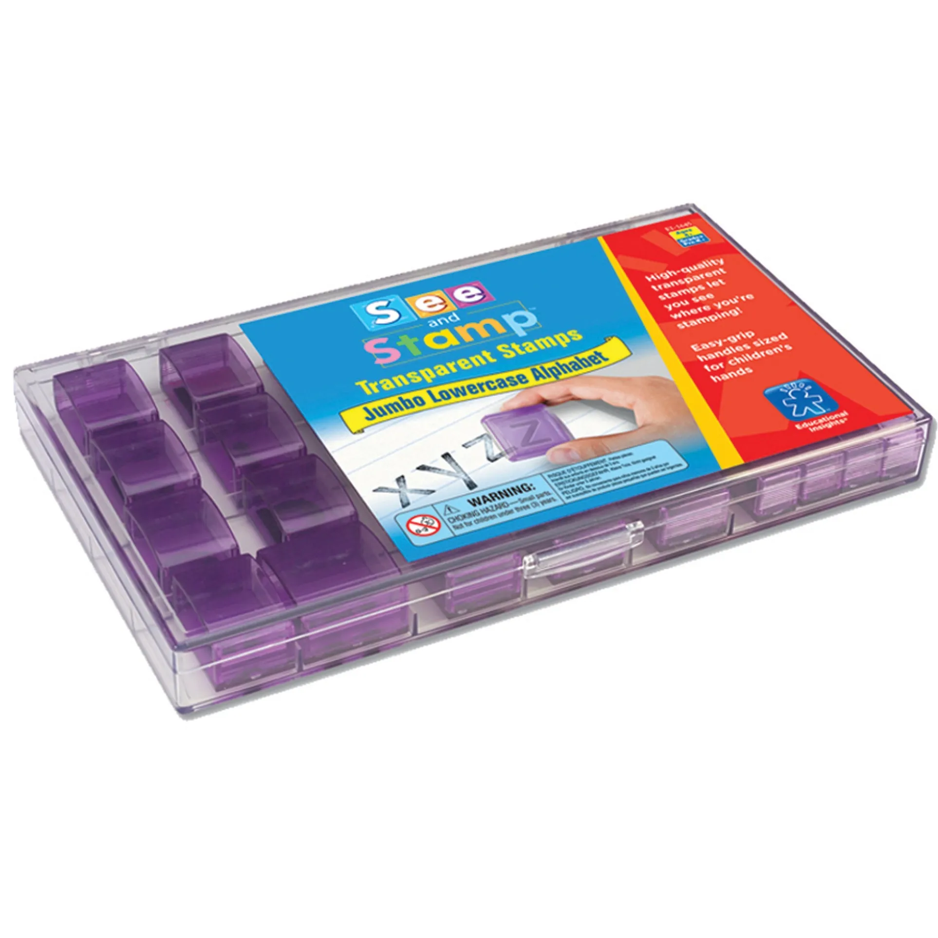 See and Stamp - Jumbo Transparent Lowercase Alphabet Stamps