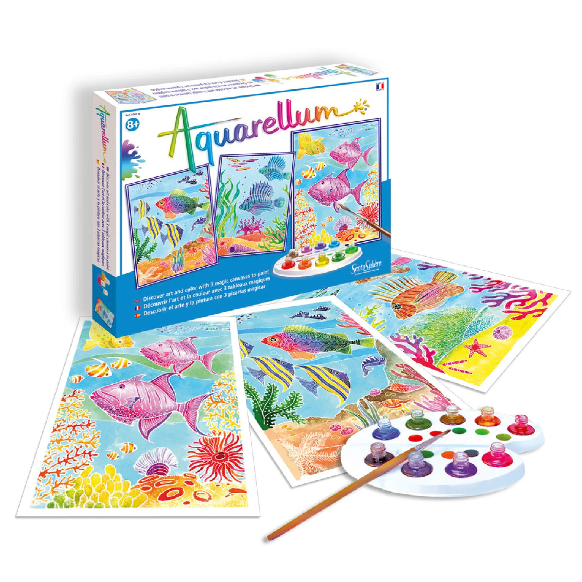SentoSphere Aquarellum Large Coral Reefs Watercolor Paint Set