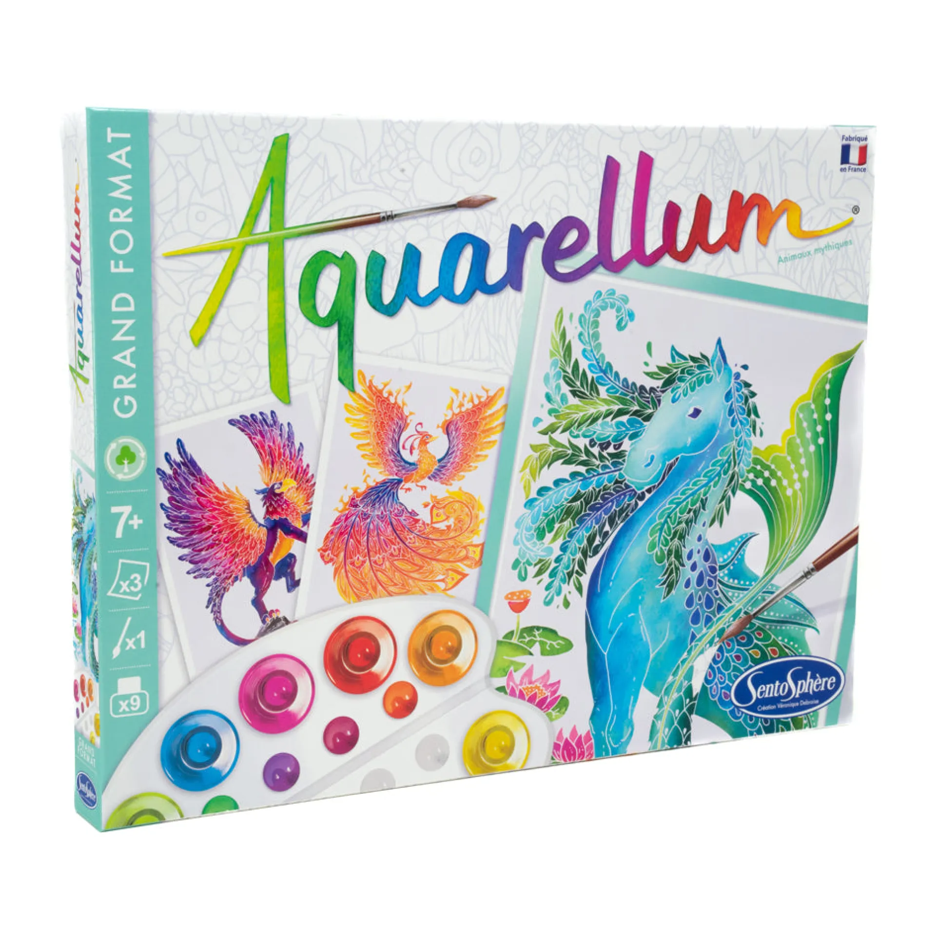 SentoSphere Aquarellum Mythical Animals Watercolor Art Kit