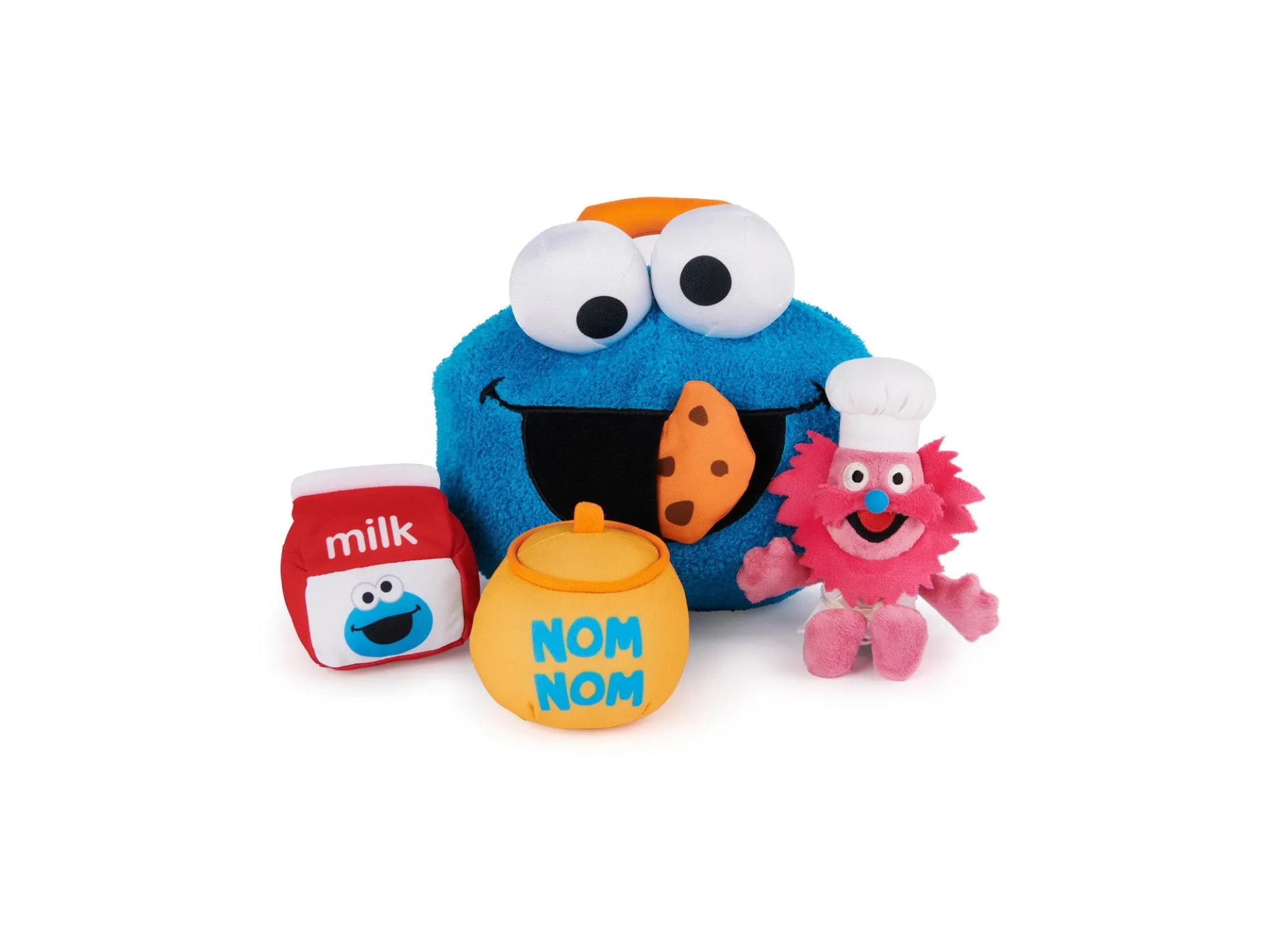 Sesame Street Cookie Monster & Gonger 8 inch Interactive Plush Playset