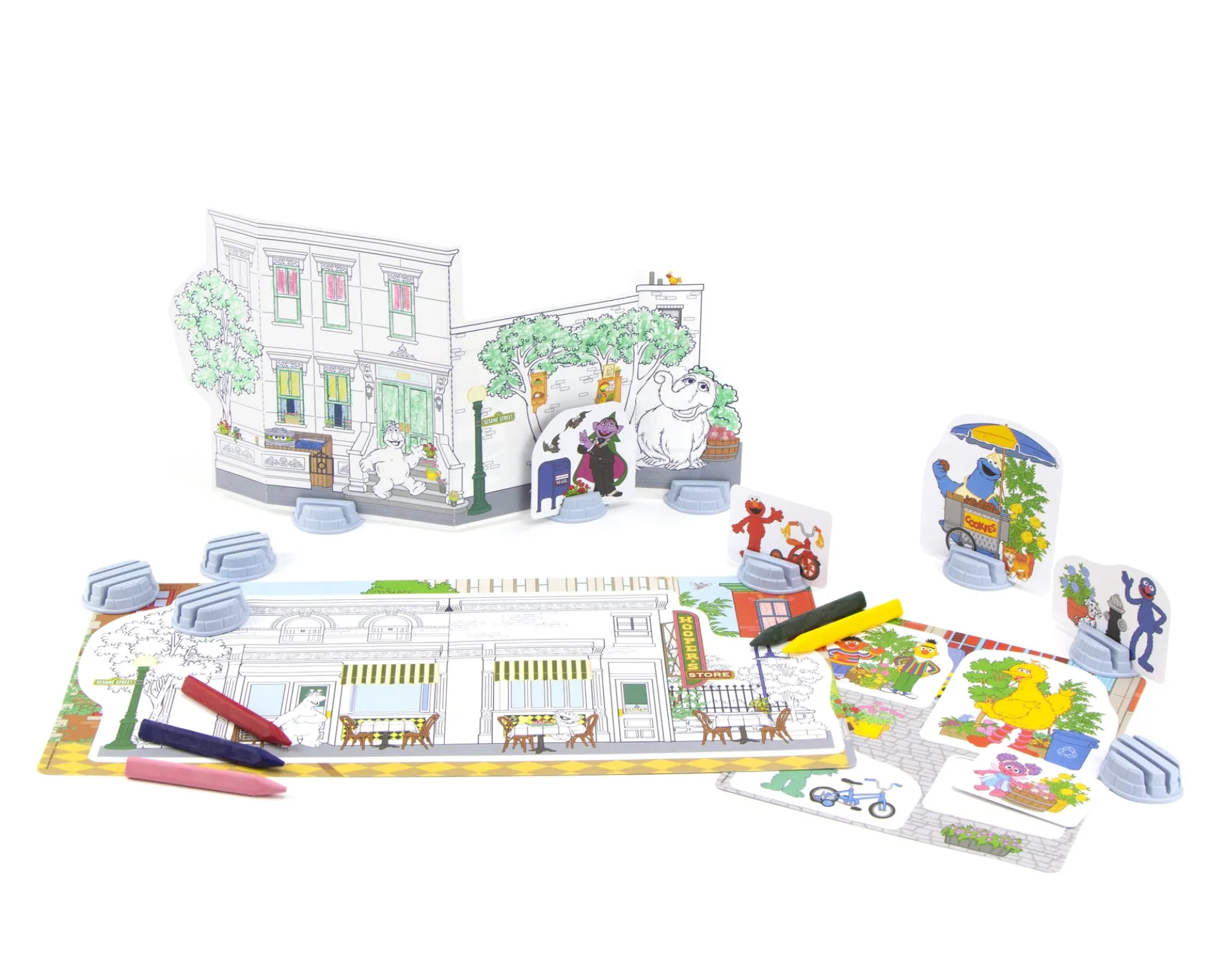 Sesame Street Neighborhood Maker 3D Coloring Activity Set