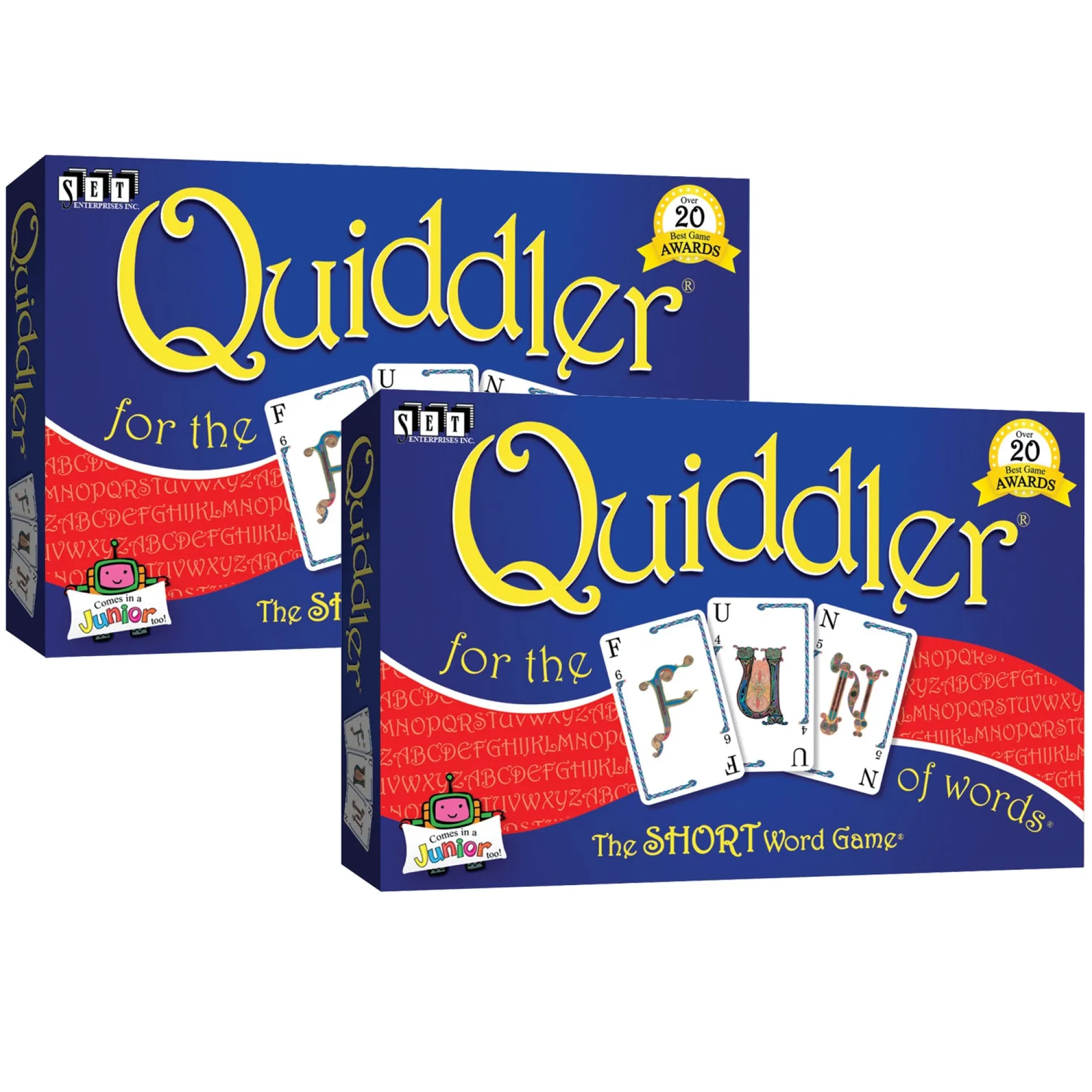 SET Family Games Quiddler Dual Word Card Game Pack