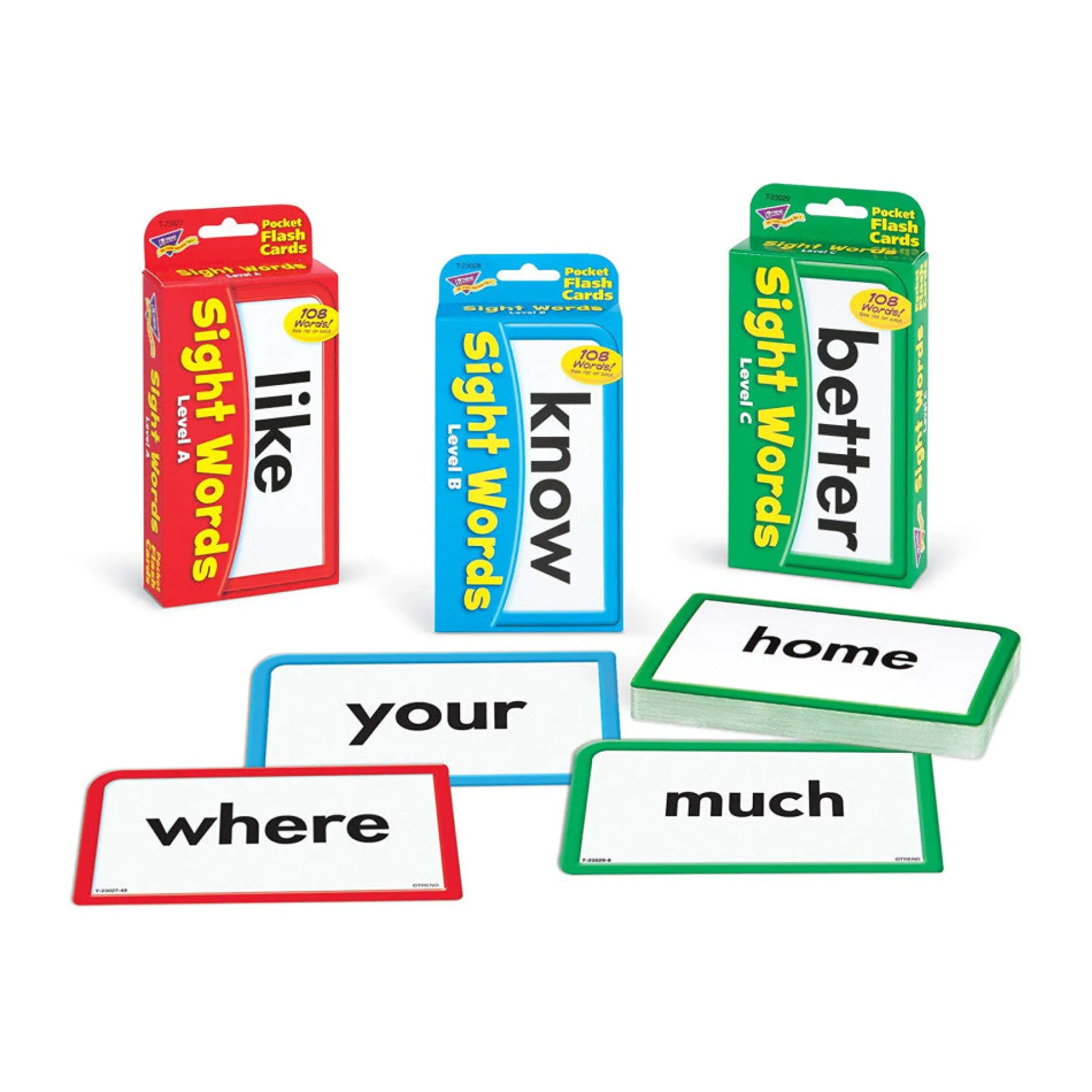 Sight Words Educational Flash Cards 300-Piece Set