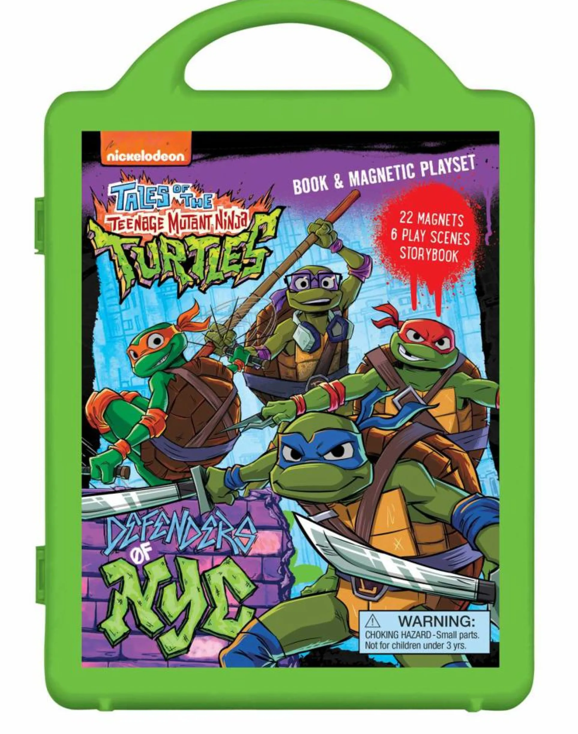 Simon & Schuster Teenage Mutant Ninja Turtles: Defenders of NYC Magnetic Play Set