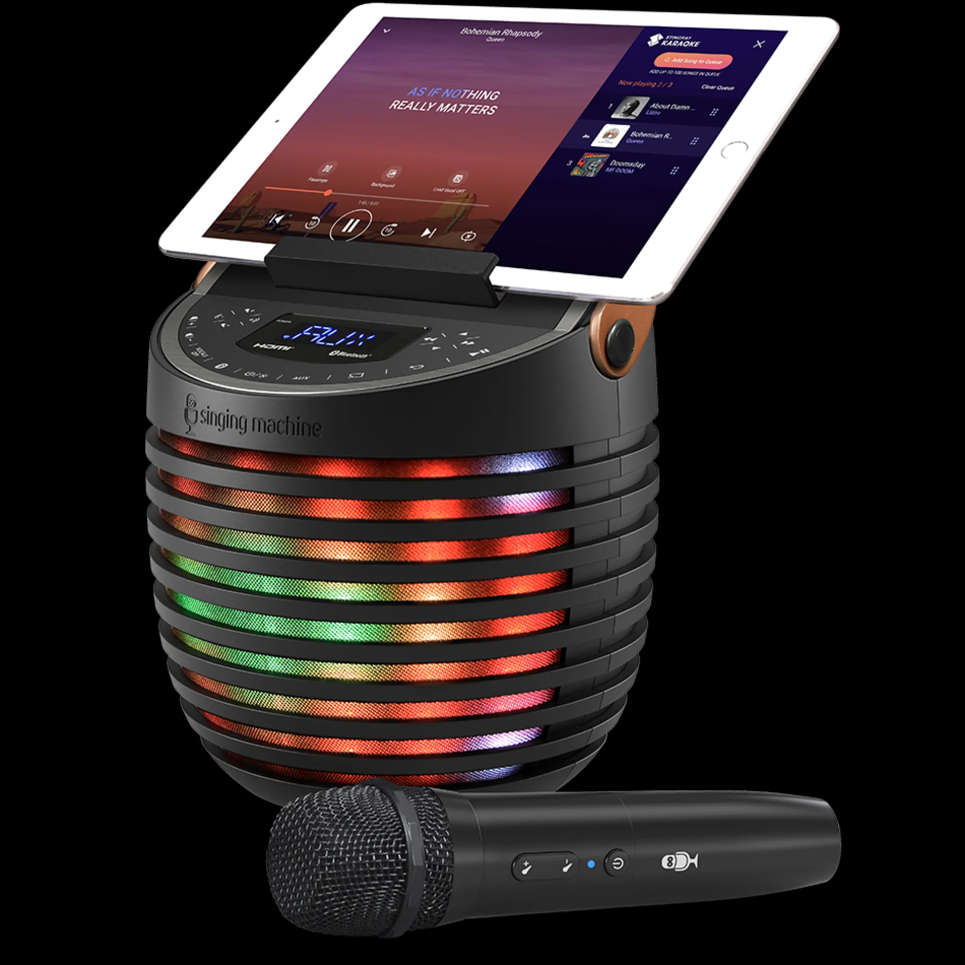 Singing Machine SingCast One - Video Casting Karaoke System with Bluetooth, Light Show & Voice Changing Effects