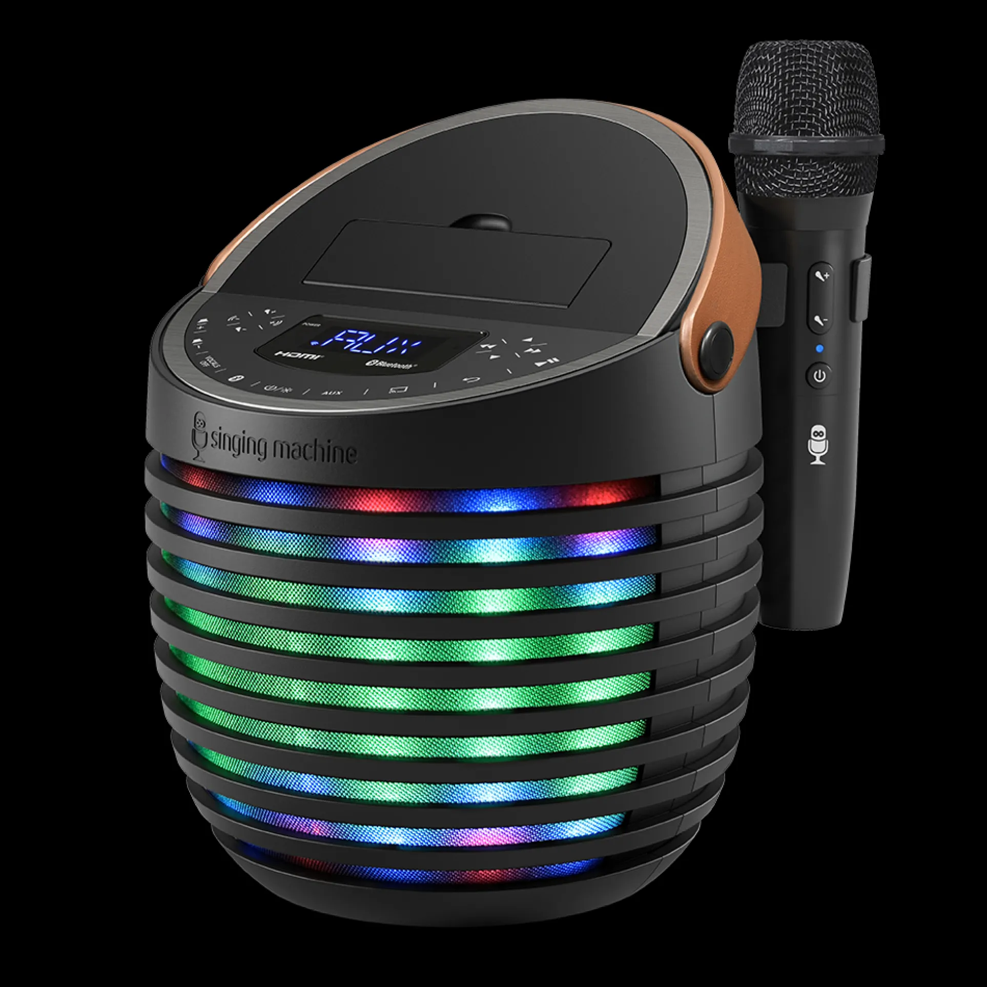Singing Machine SingCast One - Video Casting Karaoke System with Bluetooth, Light Show & Voice Changing Effects