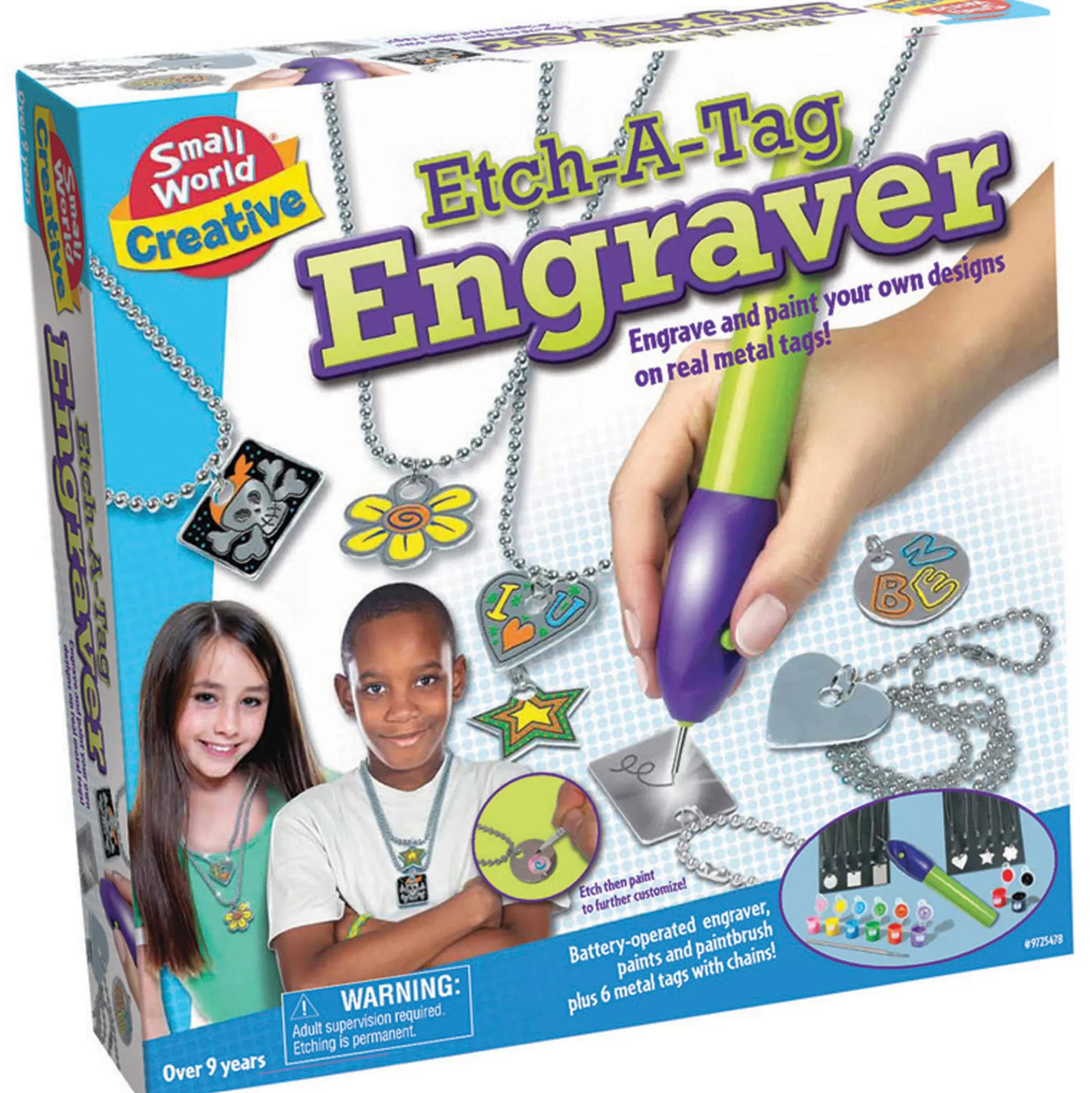 Small World Toys Creative Etch-a-Tag Engraver Craft Kit