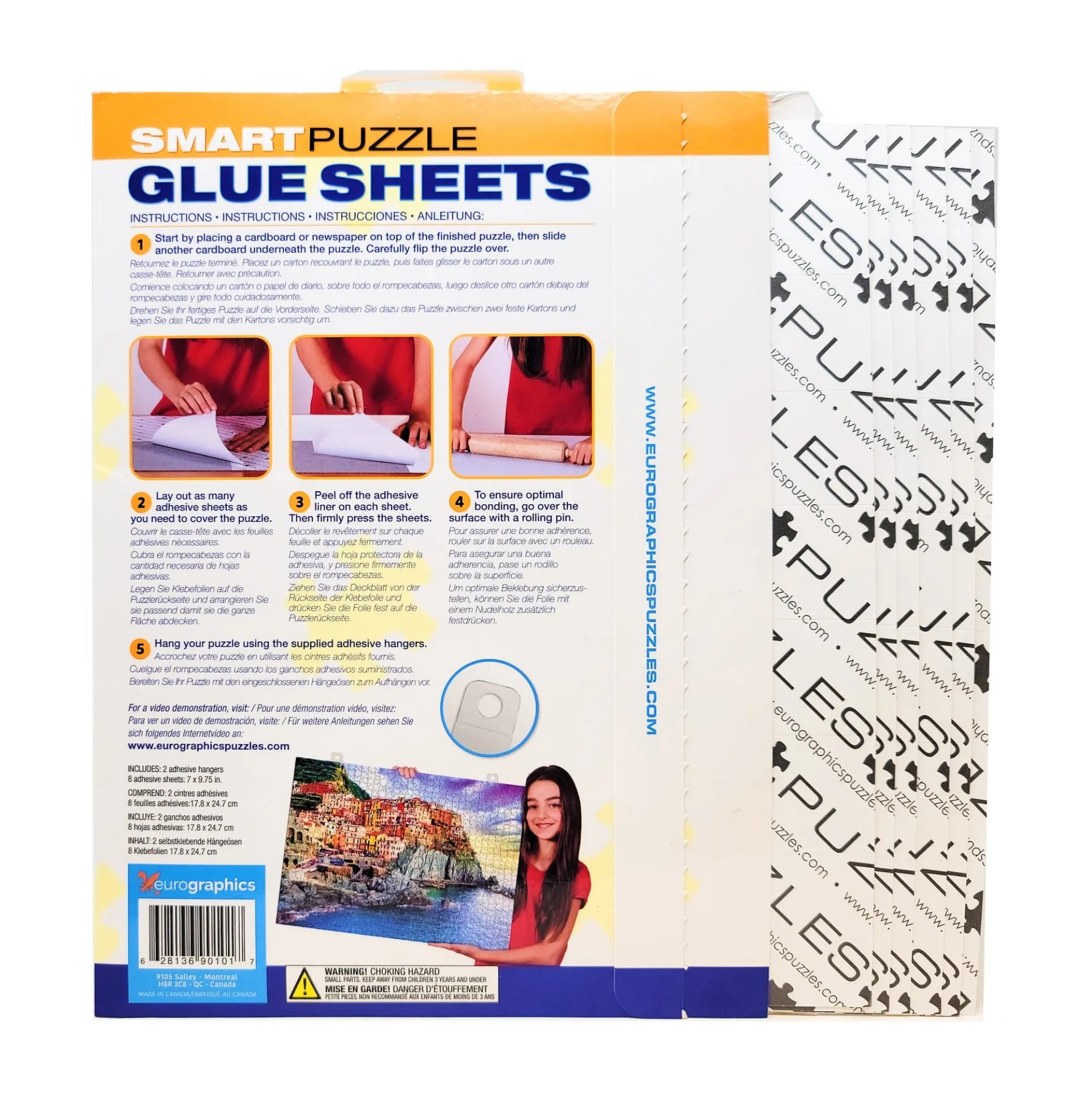 Smart Puzzle Glue Sheets - Easy Wall Display Solution