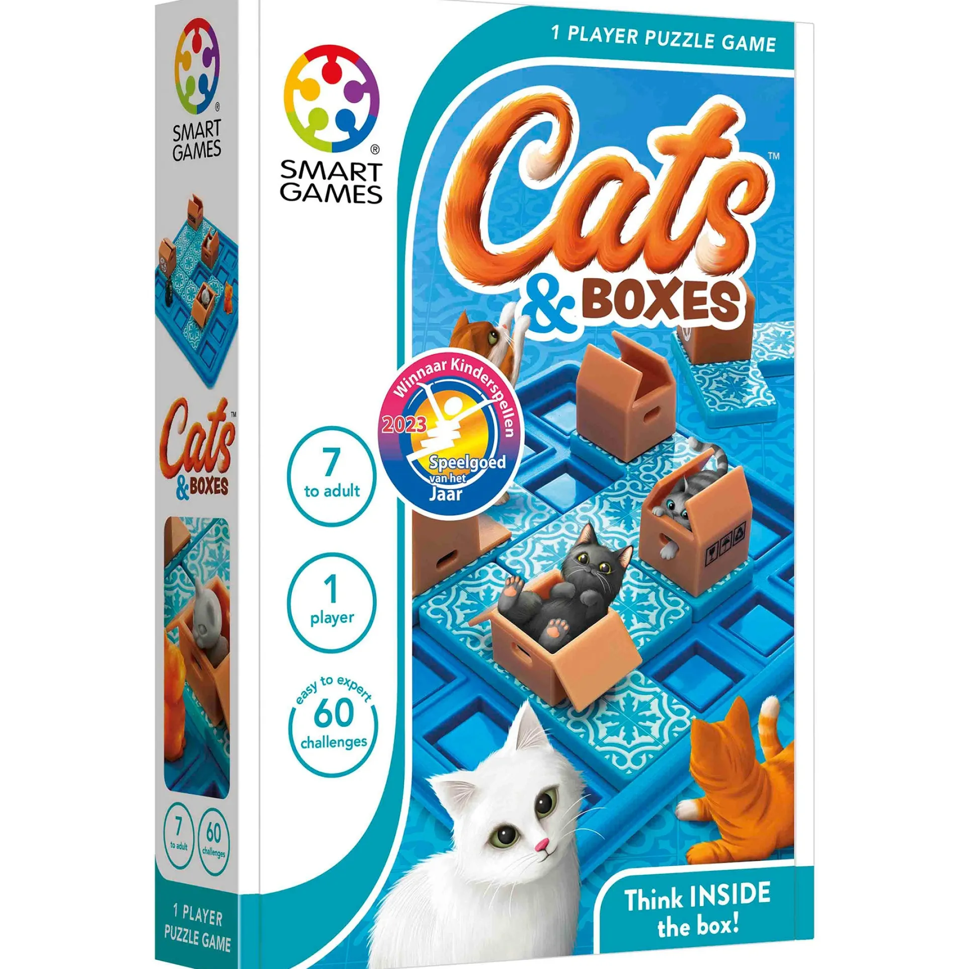 SmartGames Cats & Boxes Interactive Puzzle Game - 60 Challenges