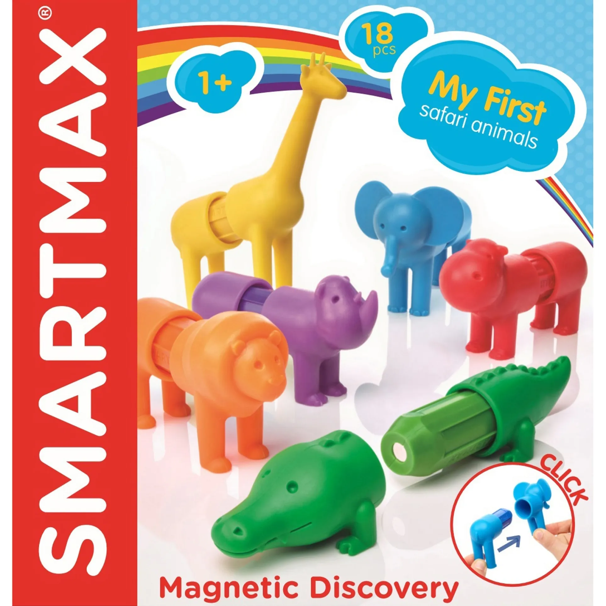 SmartMax My First Safari Animals - Magnetic Discovery Set for Toddlers