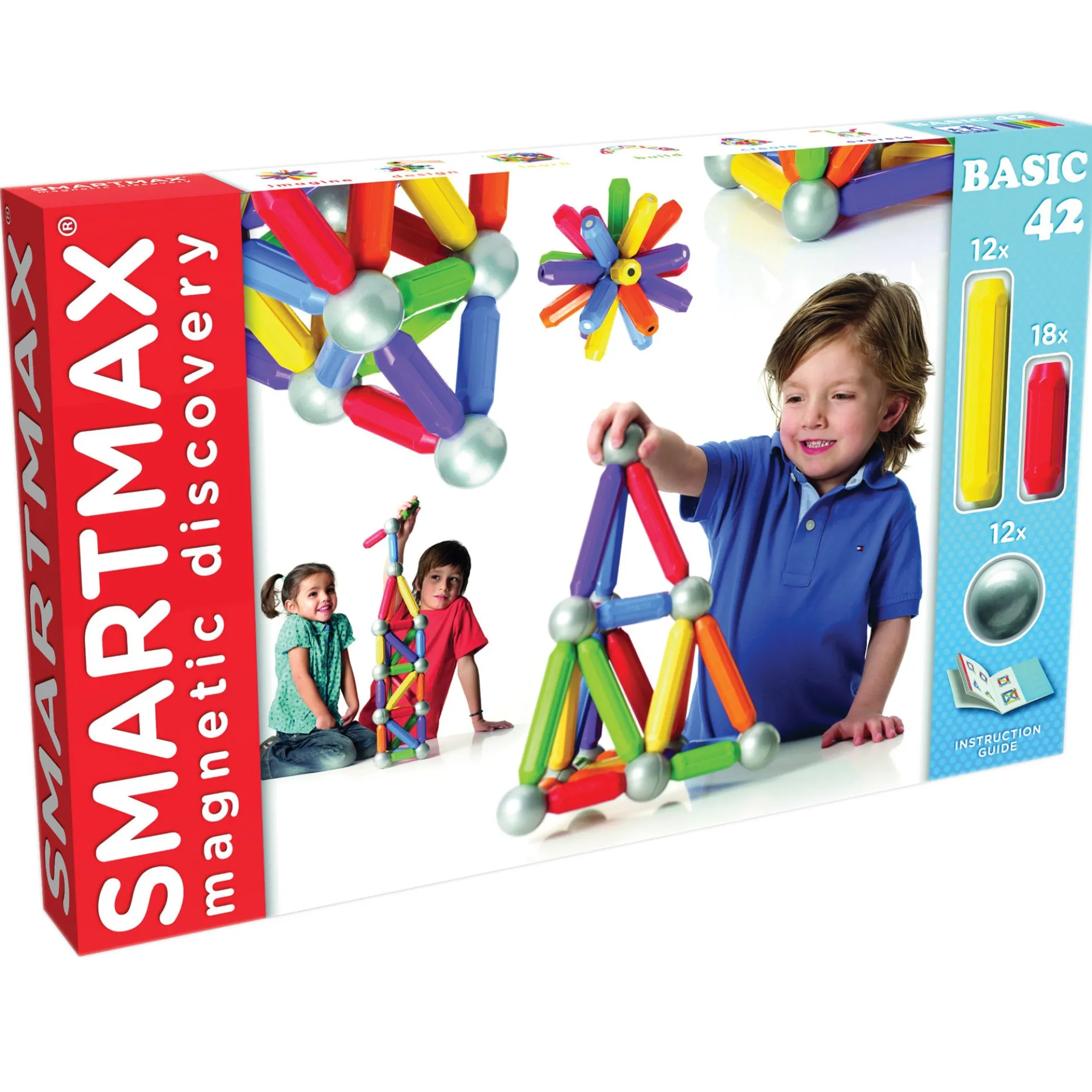 SmartMax 42-Piece Magnetic Discovery Set - Educational Construction Toy