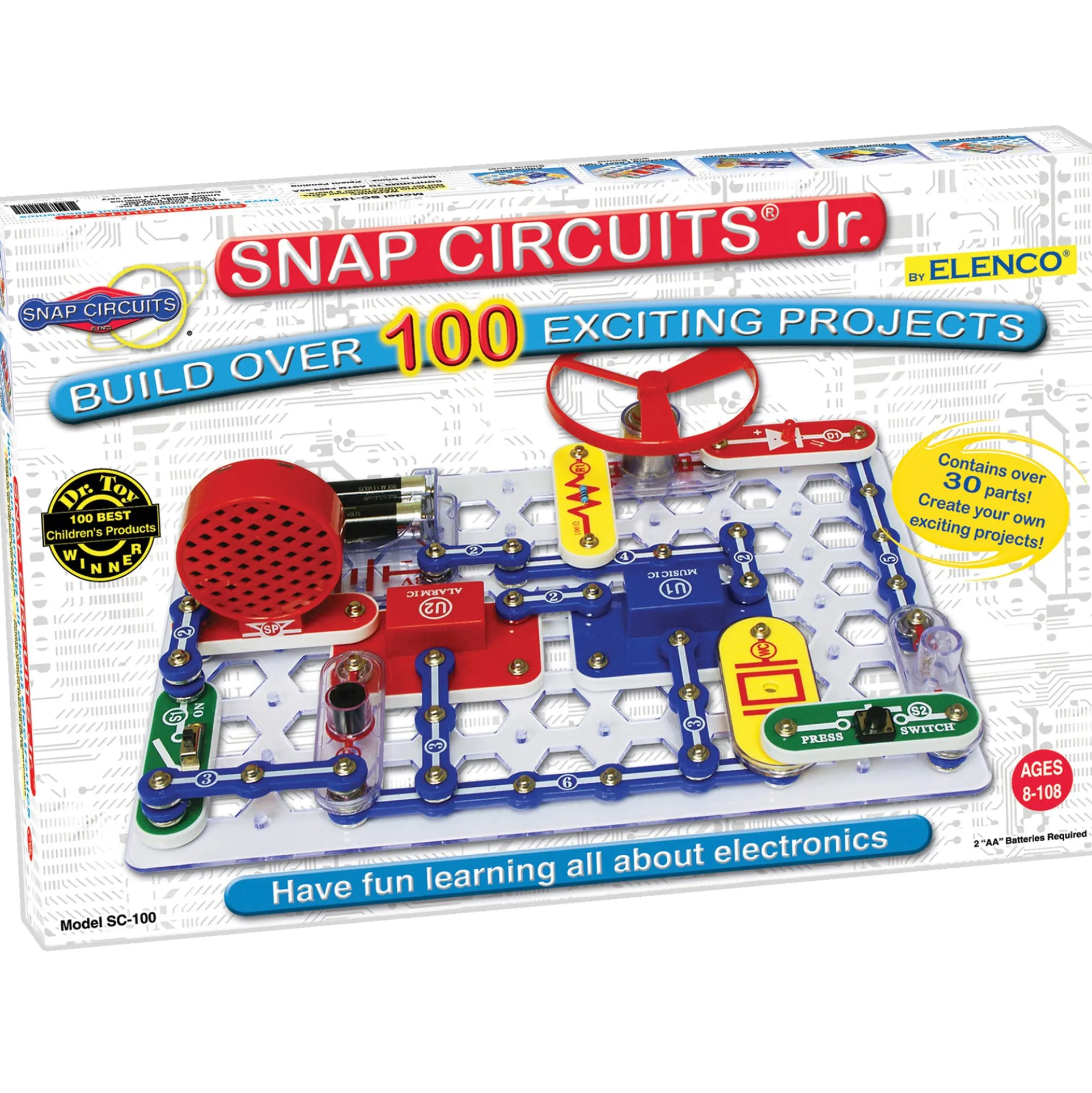 Snap Circuits Jr. by Elenco - 100 Exciting STEM Projects for Kids