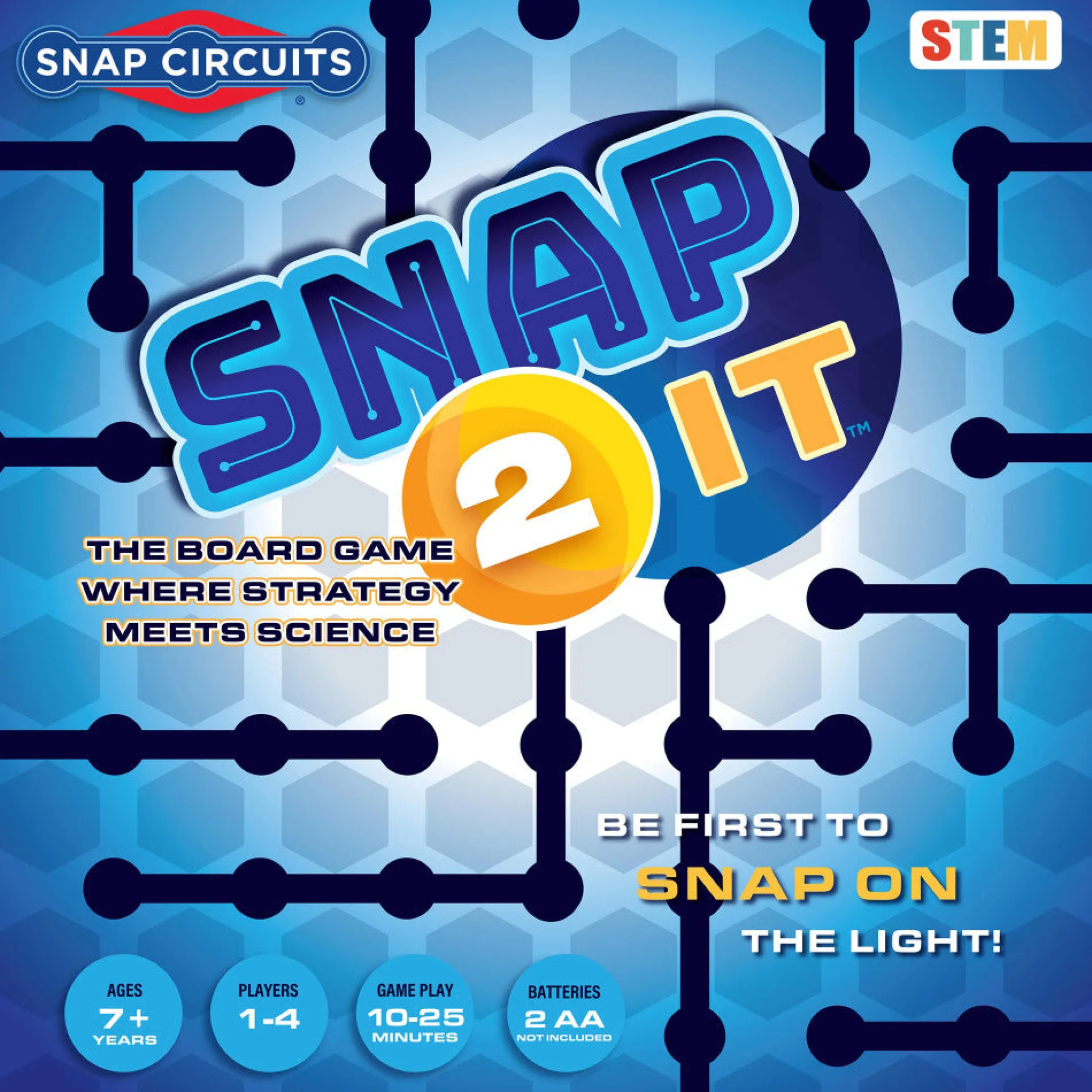Snap Circuits Snap-2-It STEM Board Game for Ages 7+