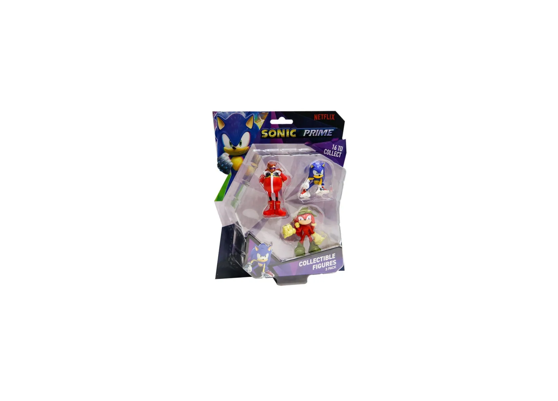 Sonic Prime 2.5" Collectible Action Figures 3-Pack Blister Set