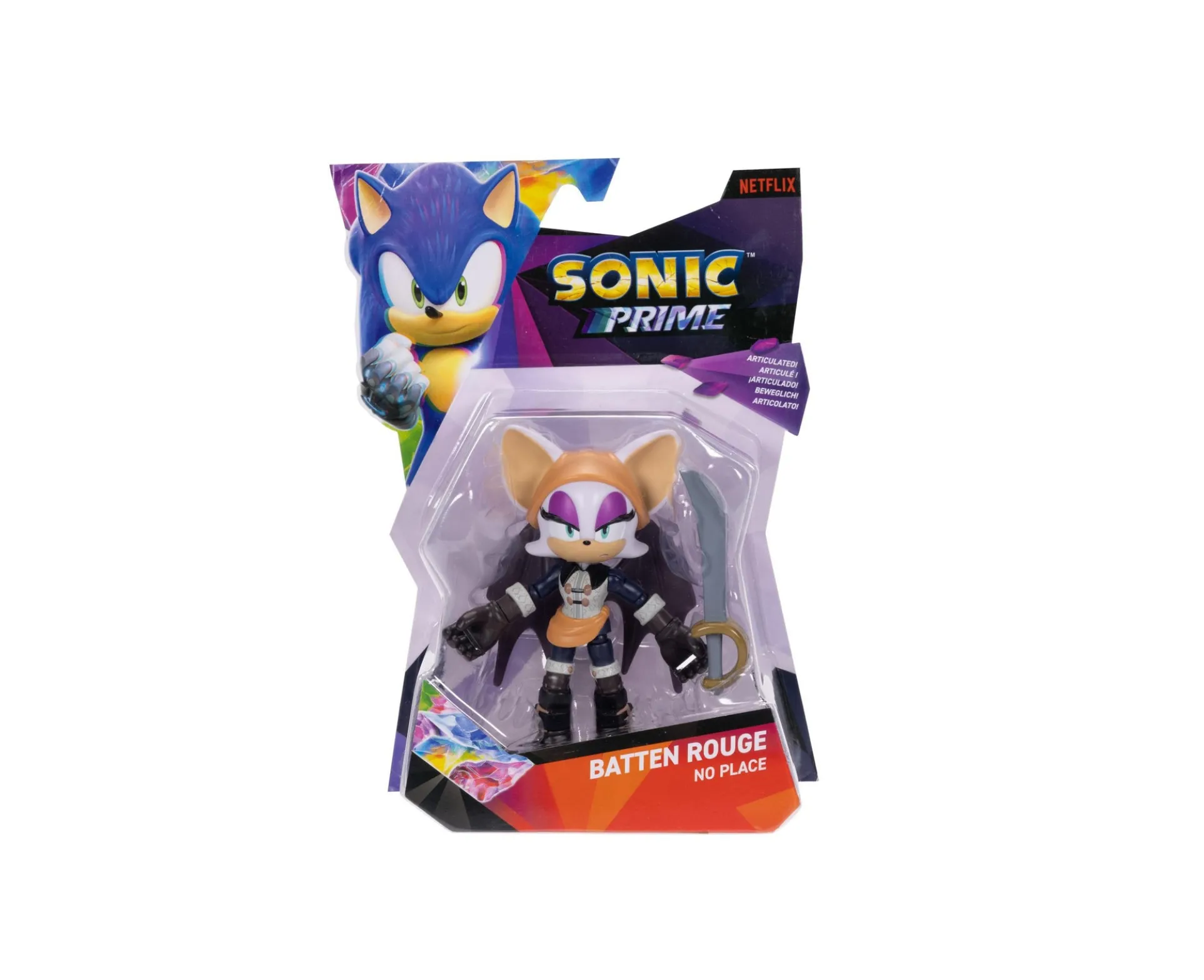 Sonic Prime Baton Rouge 5" Articulated Action Figure