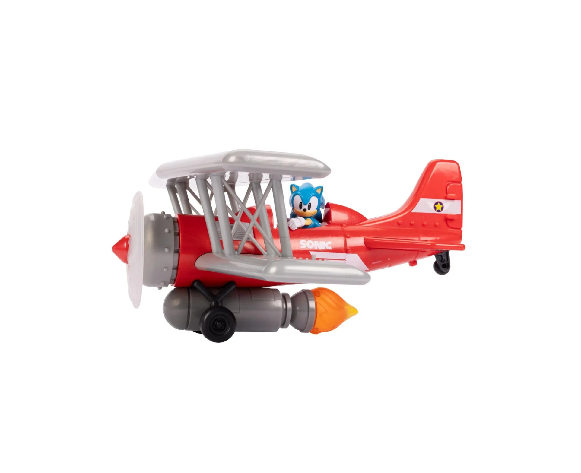Sonic Tornado 2.5" Interactive Biplane Playset with Sounds and Lights