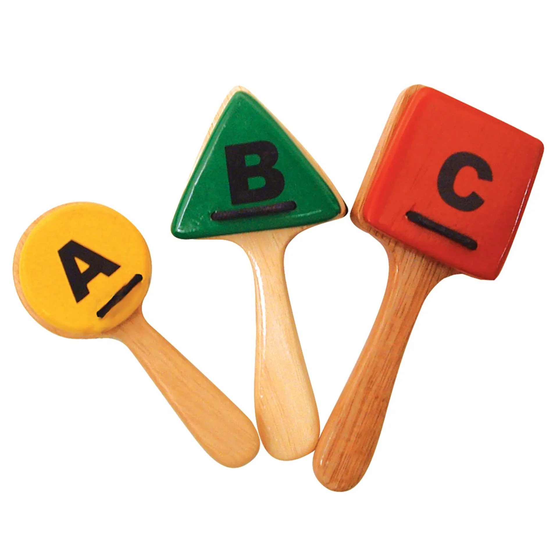 Sounds Like Fun! ABC Clappers - Colorful Wooden Educational Toy