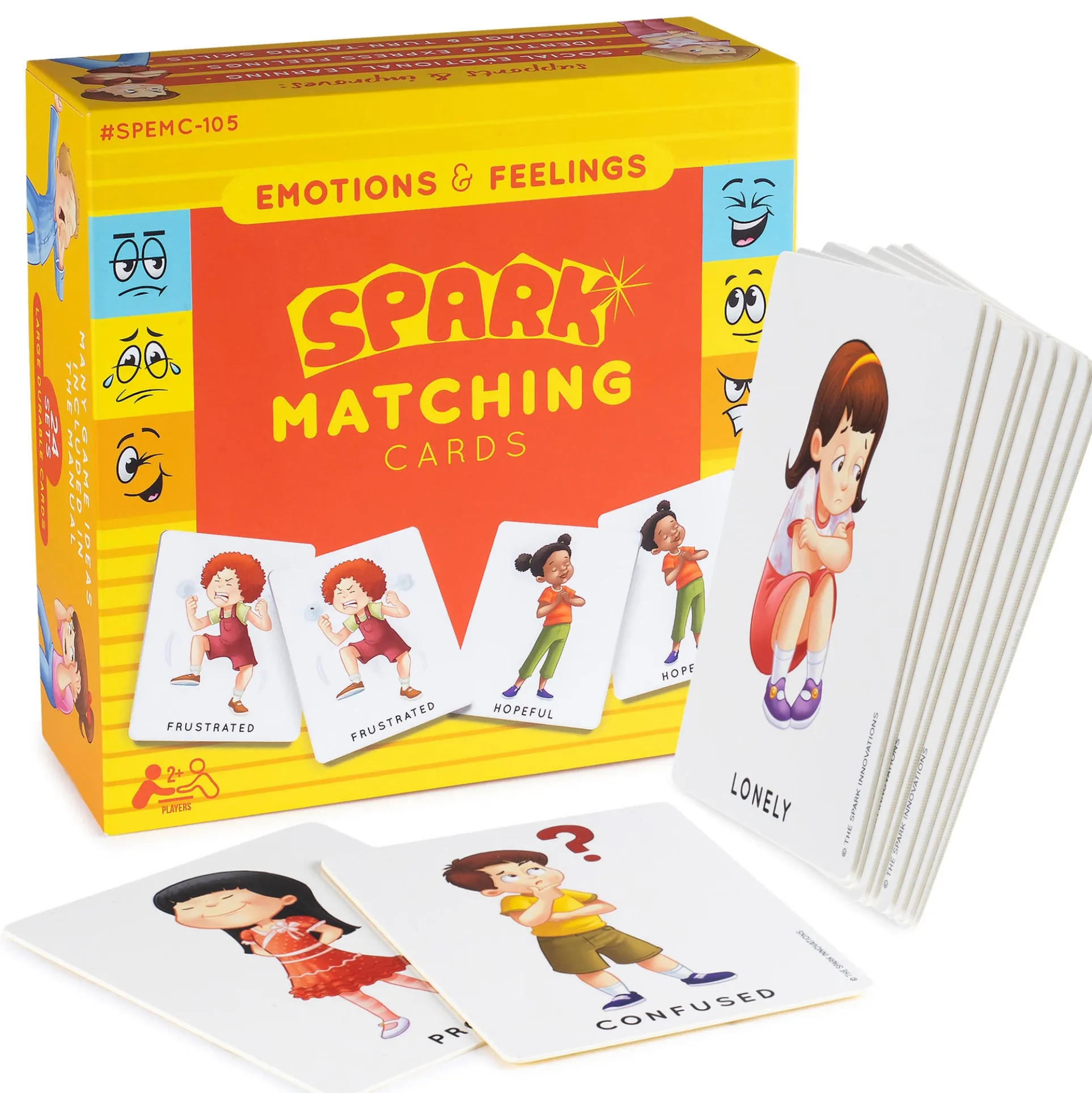 Spark Innovations Emotions and Feelings - Character Matching Memory Game